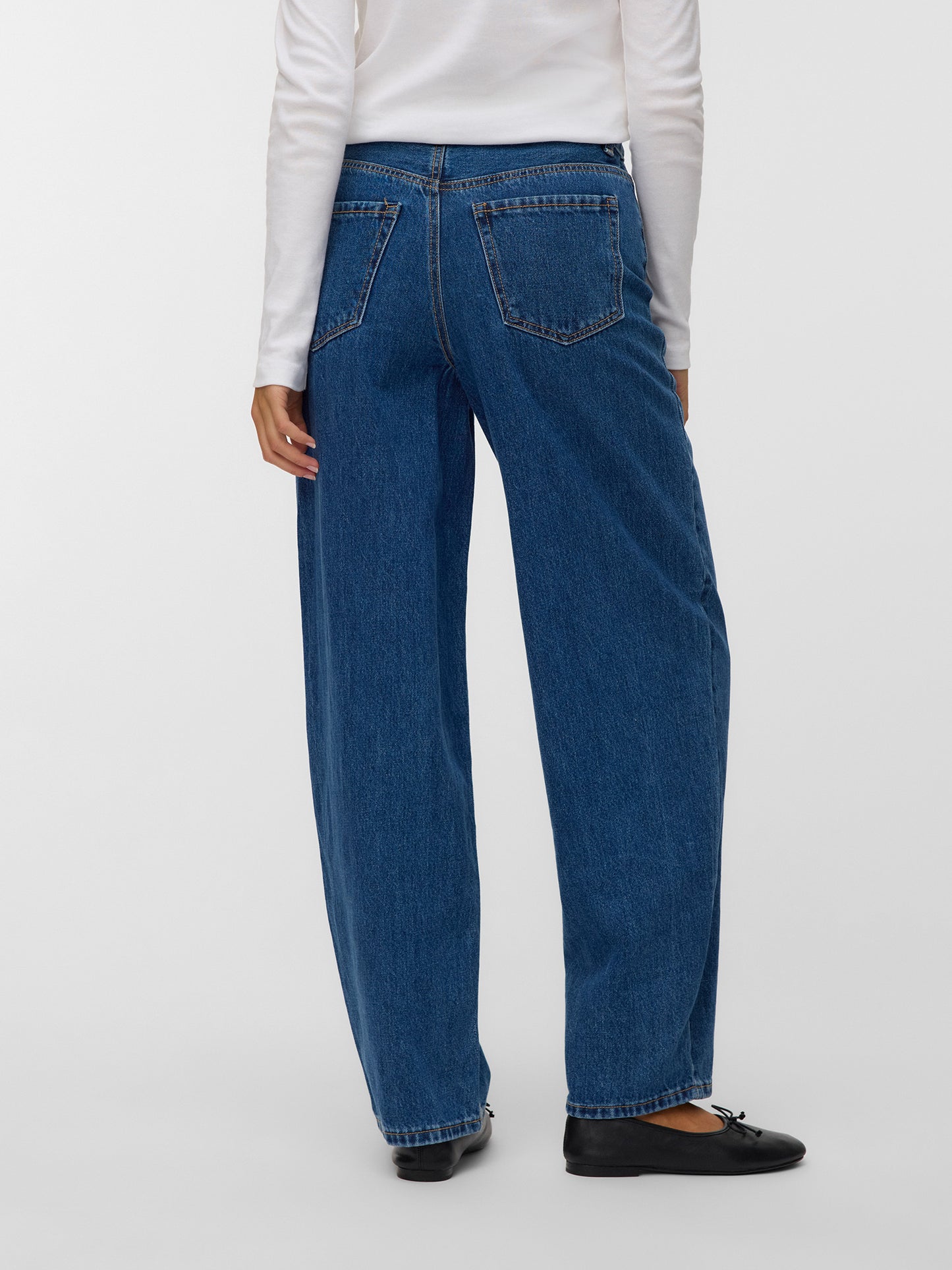 Γυναικείο παντελόνι τζιν VMBILLIE HR BARREL ANK JEANS LI3142 NOOS 10337318 | 10337318