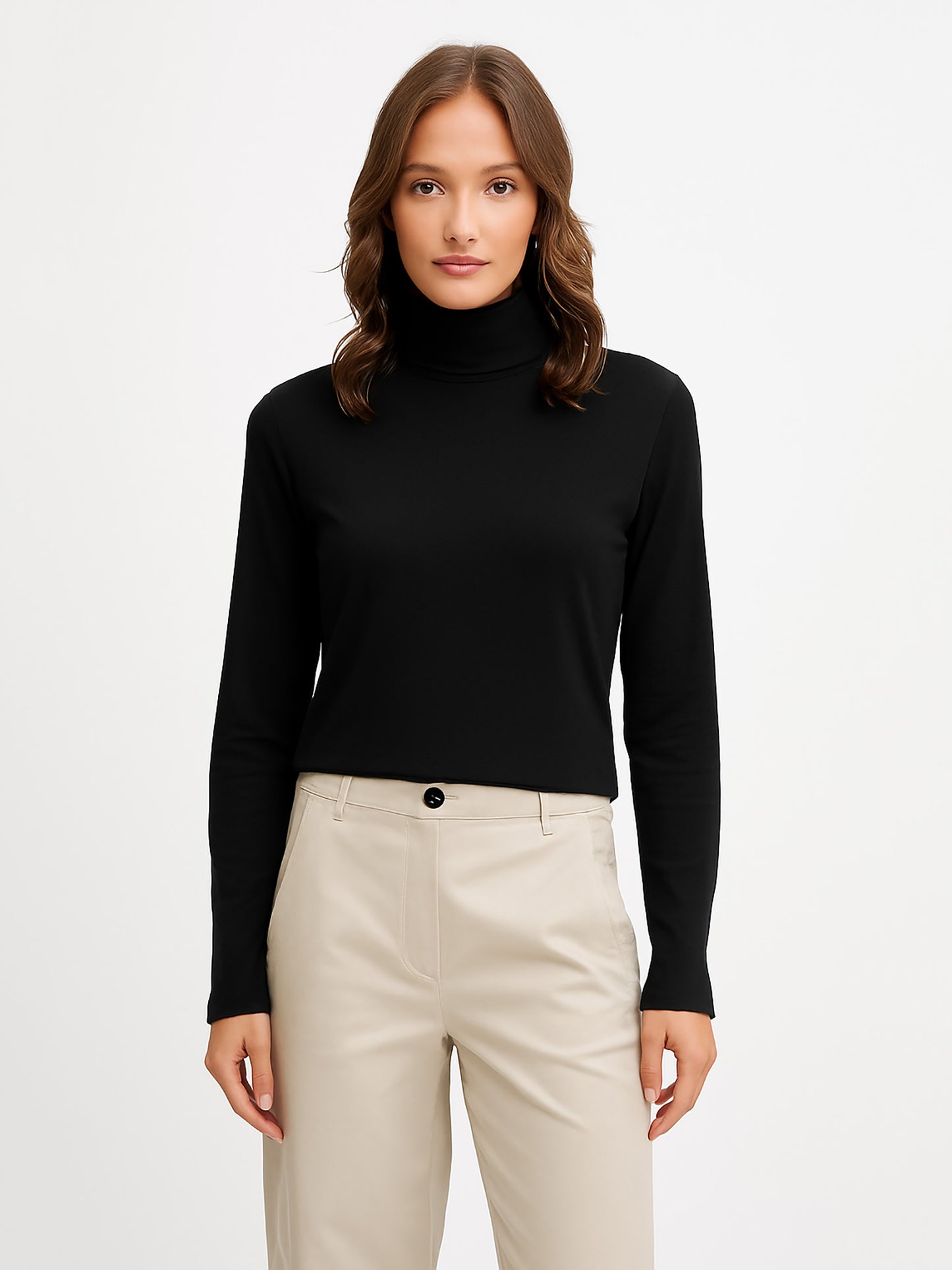 Γυναικεία μπλούζα ζιβάγκο VMCHLOE LS ROLLNECKTOP JRS NOOS 10323753 | 10323753