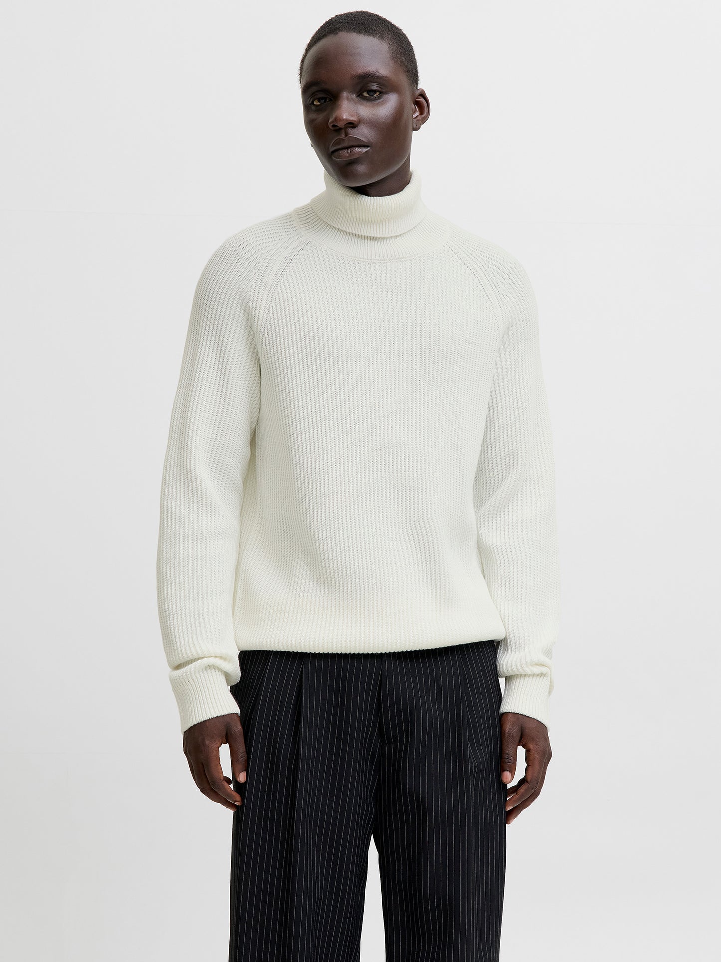 Ανδρική μπλούζα ζιβάγκο JJPANNEL KNIT ROLL NECK AW25 12278918 | 12278918