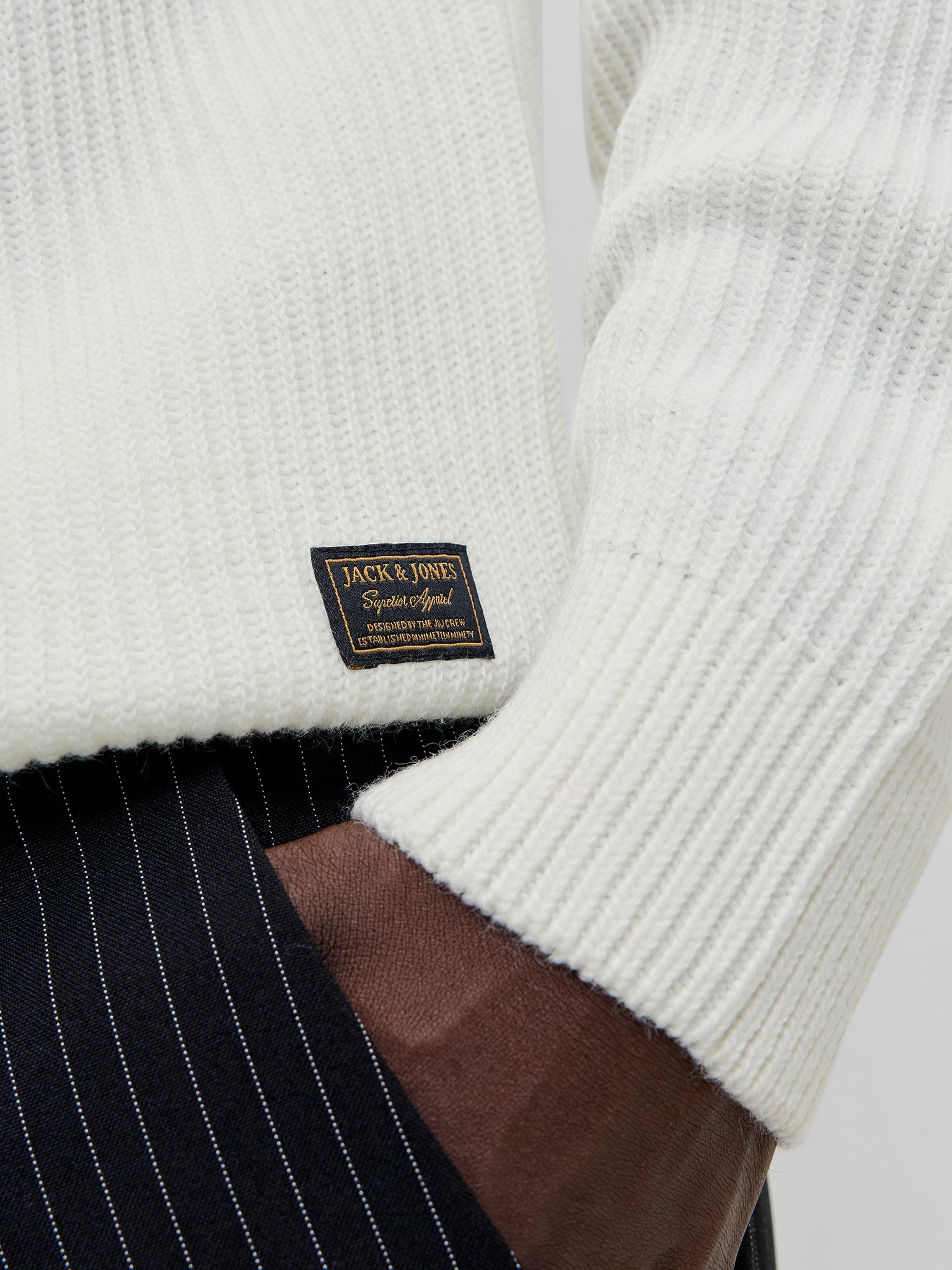 Ανδρική μπλούζα ζιβάγκο JJPANNEL KNIT ROLL NECK AW25 12278918 | 12278918
