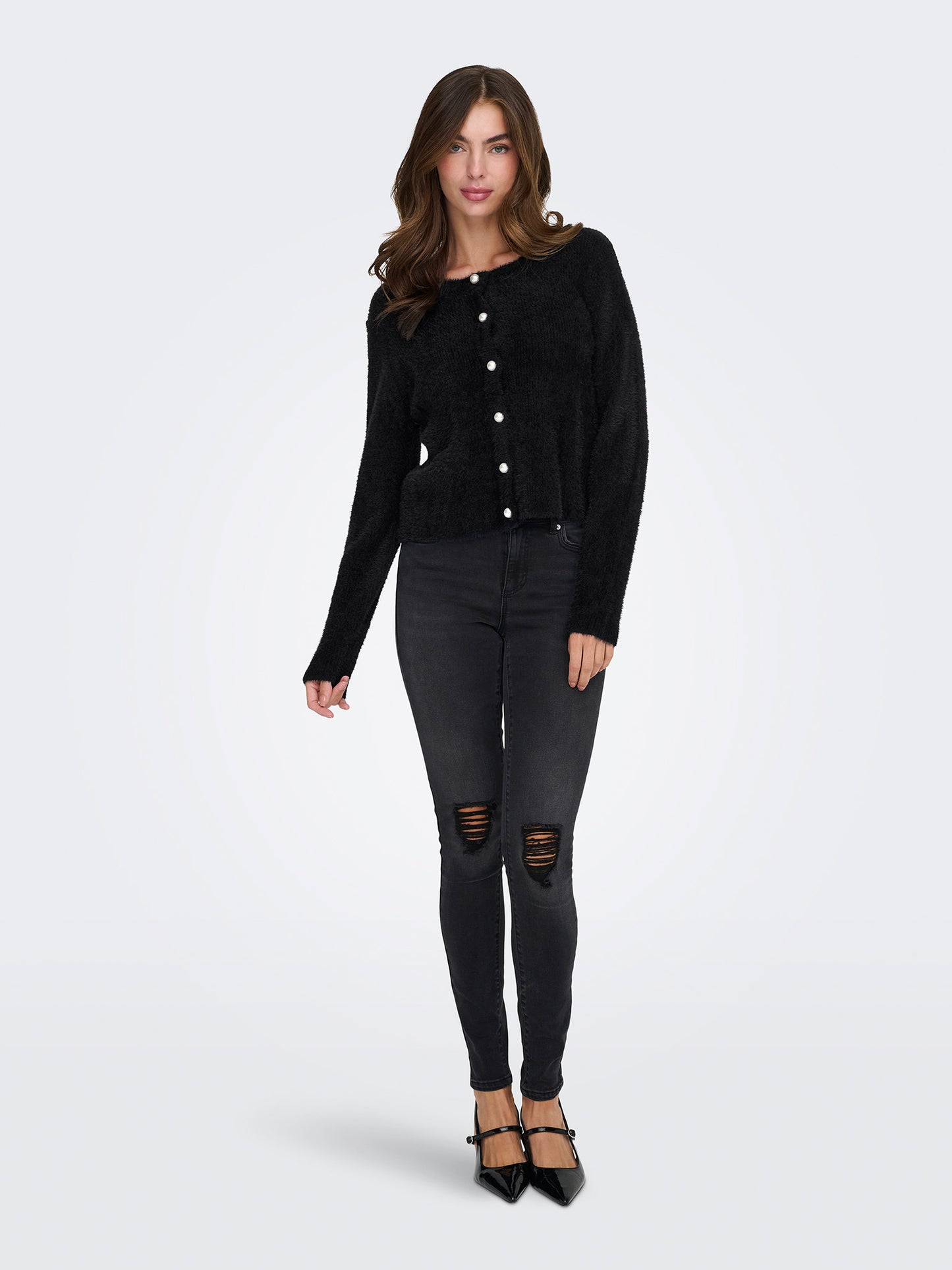 Γυναικεία ζακέτα πλεκτή ONLPETRA LS PEARL O-NECK CARDI CC KNT 15350655 | 15350655