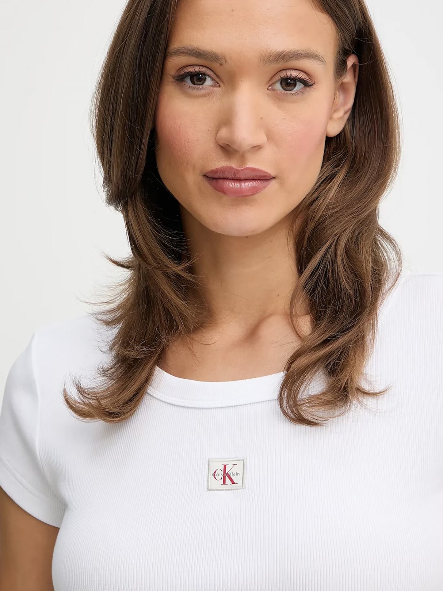 Γυναικείο t-shirt ριπ A- WOVEN LABEL 2X2 RIB BABY TEE LV047C200GYAA | LV047C200GYAA