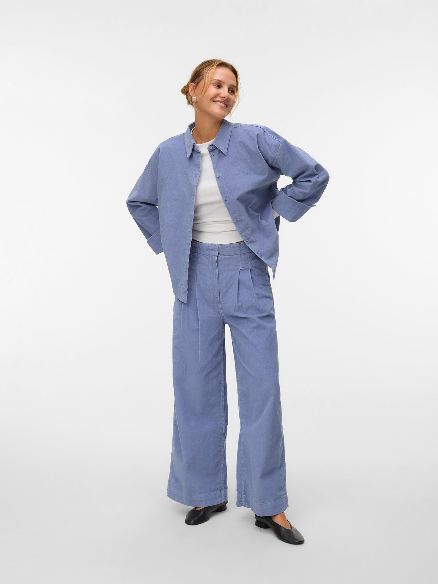 Γυναικείο παντελόνι κοτλέ AWTALA HW WIDE PANT NOOS 10334222 | 10334222