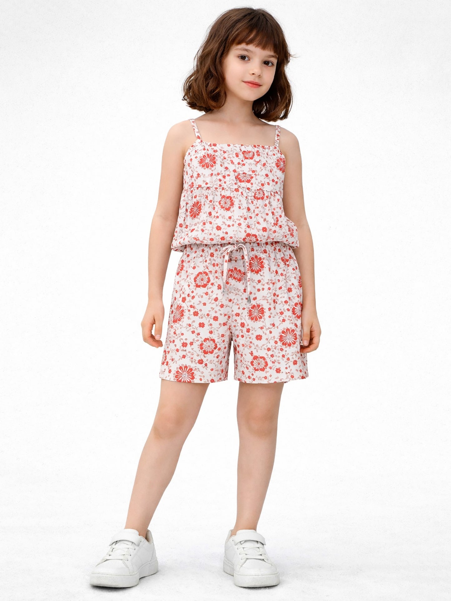 Εφηβικό ολόσωμο σορτς φλοράλ | 16-226216-2