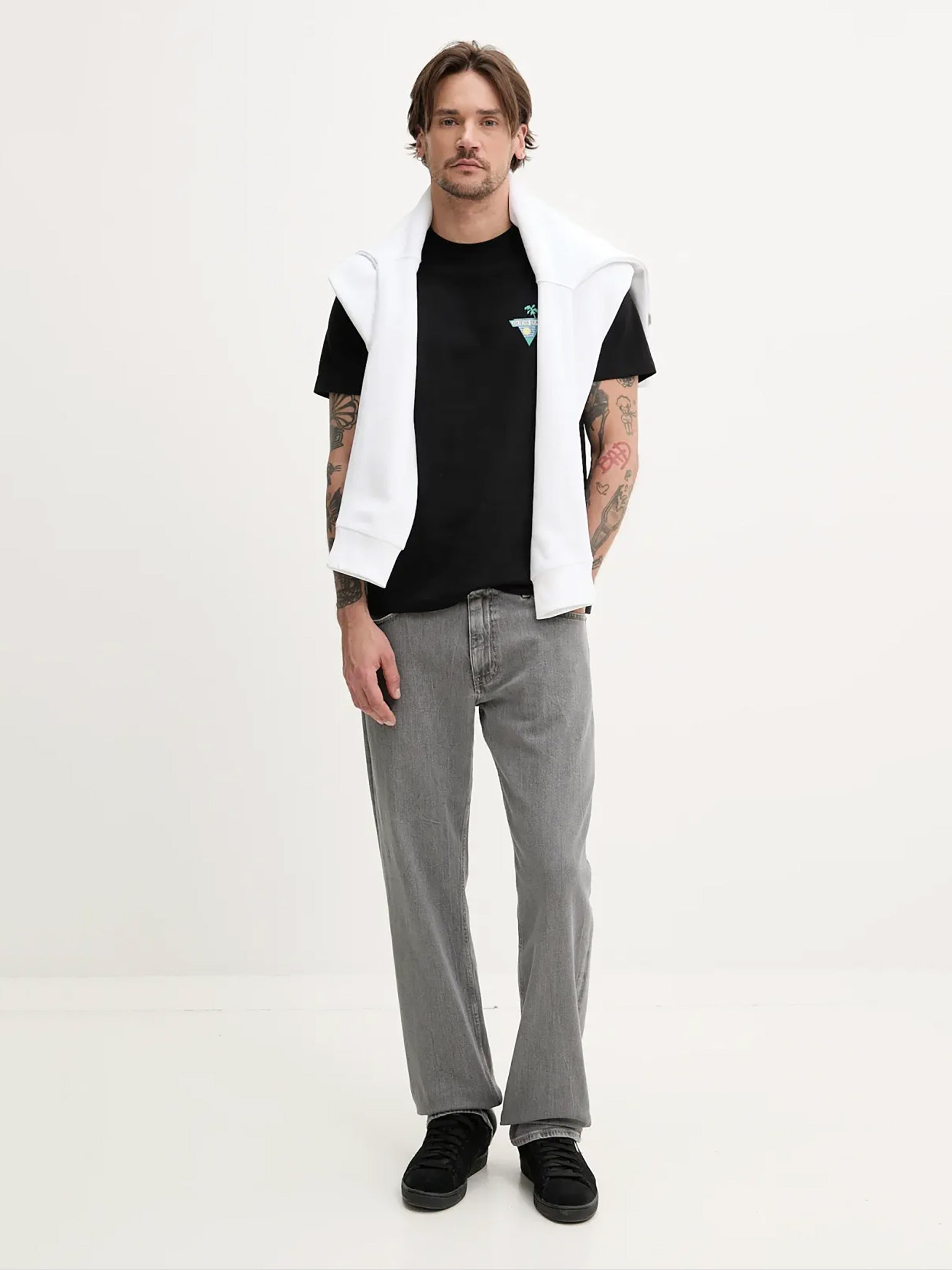 Ανδρικό t-shirt regular - mid organic heavy jersey M5GI55K8FQ4JBLK | M5GI55K8FQ4JBLK