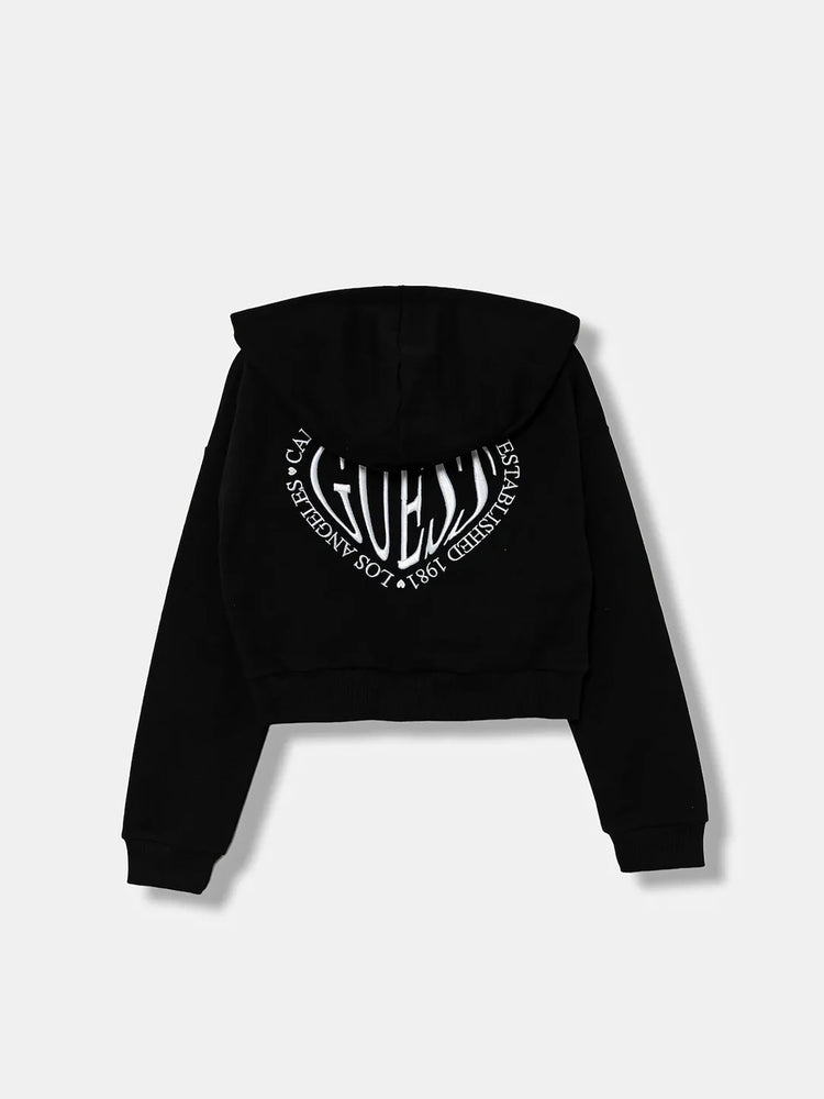 Εφηβική ζακέτα φούτερ | J5YQ07KAD74JBLK