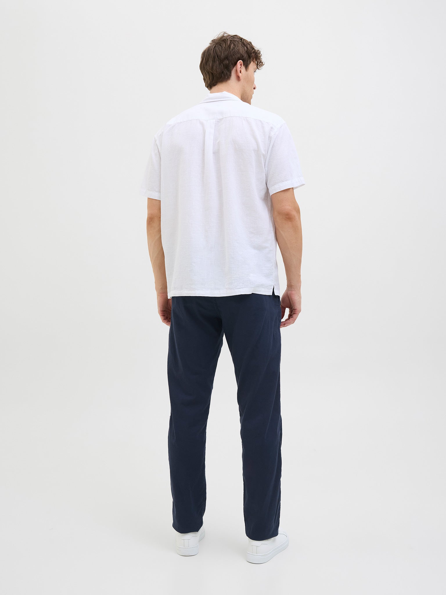 Ανδρικό παντελόνι λινό JPSTKANE HYBRID BONDI JOGGER 12274977 | 12274977