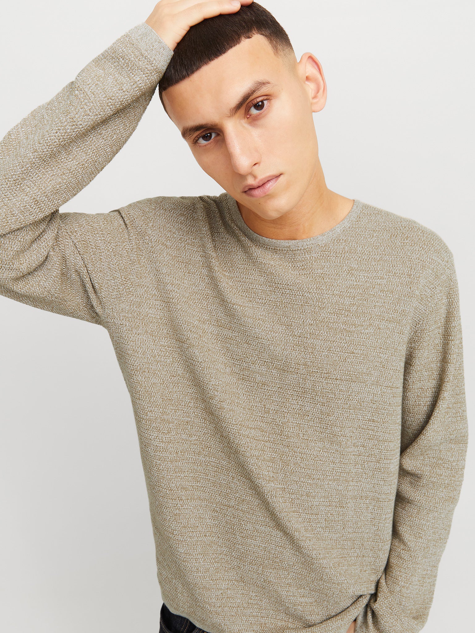 Ανδρική μπλούζα πλεκτή JJEGEORGE KNIT CREW NECK NOOS 12268279 | 12268279