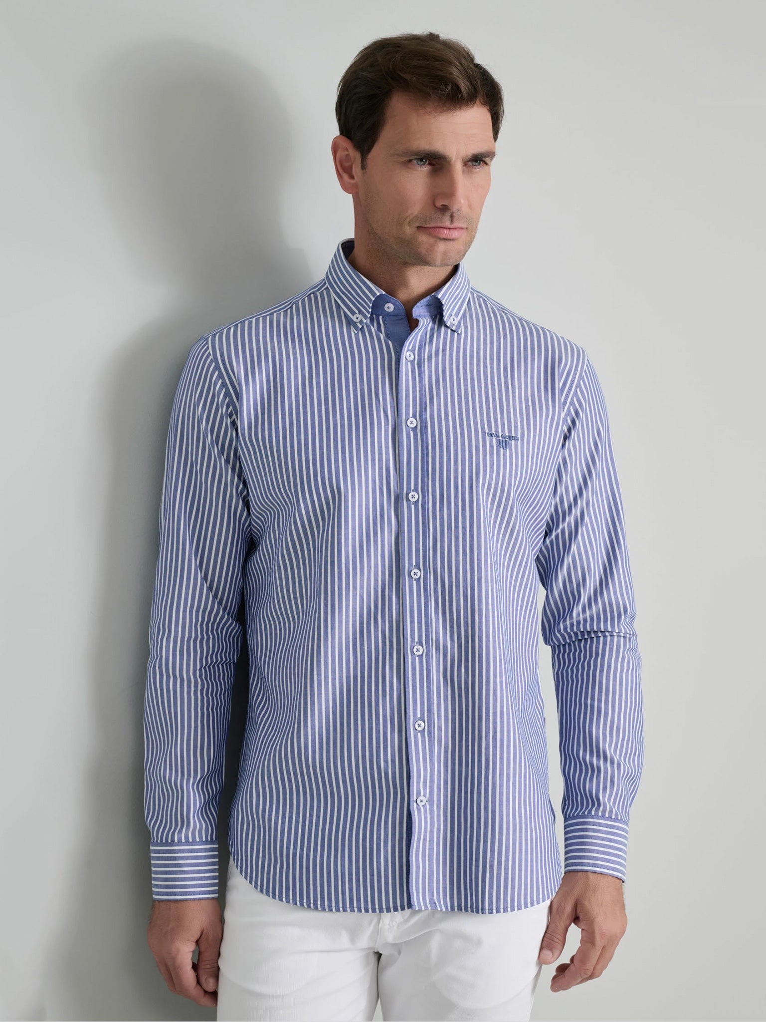 Ανδρικό πουκάμισο ριγέ 24NG.BX238/1B | 24NG.BX238/1B