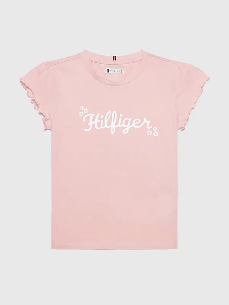 Παιδική μπλούζα FLOWER GLITTER REG TEE SS KG0KG08132TJX | KG0KG08132TJX