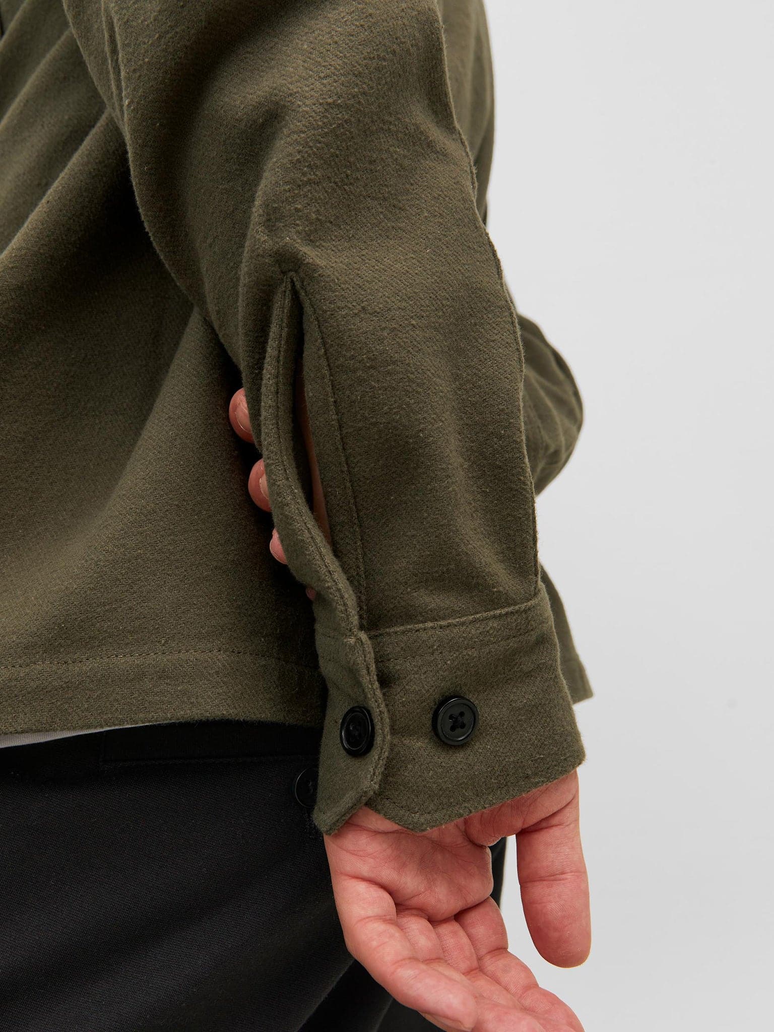 Ανδρικό πουκάμισο JPRROY SOLID OVERSHIRT L/S 12243296 | 12243296
