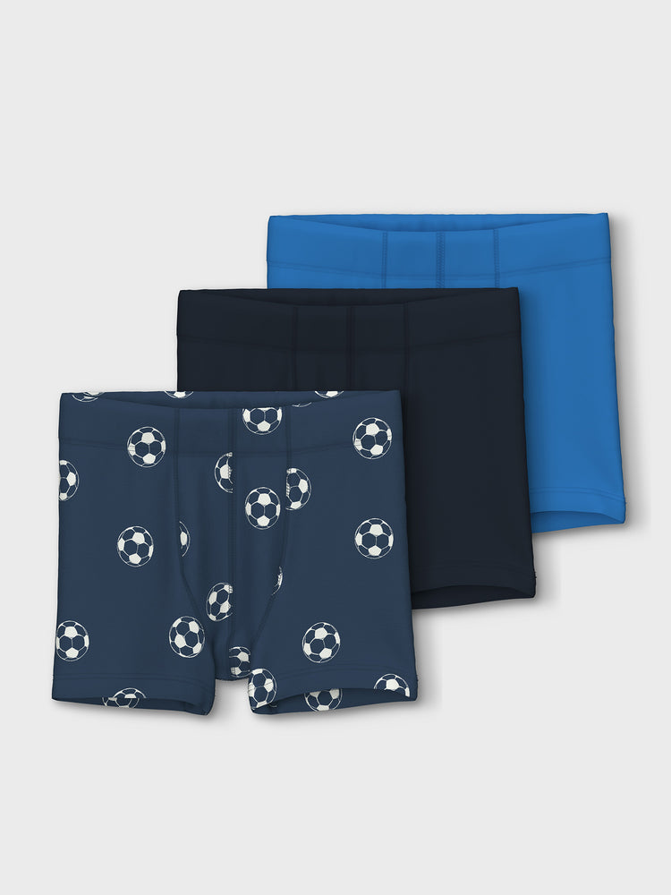 Παιδικά μποξεράκια σετ 3 τεμ NMMTIGHTS 3P DARK DENIM FOOTBALL NOOS 13232998 | 13232998