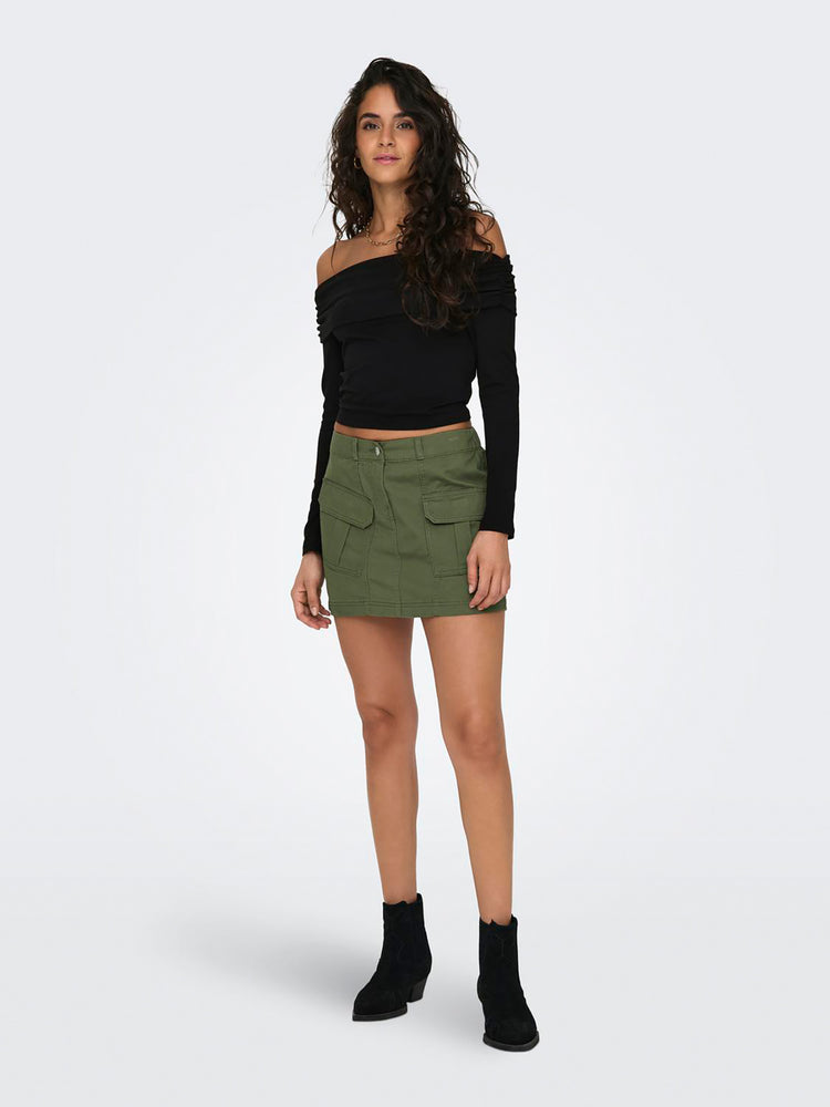 Γυναικεία μπλούζα έξωμη ONLLIVE LOVE L/S OFF SHOULDER CS TOP 15336324 | 15336324