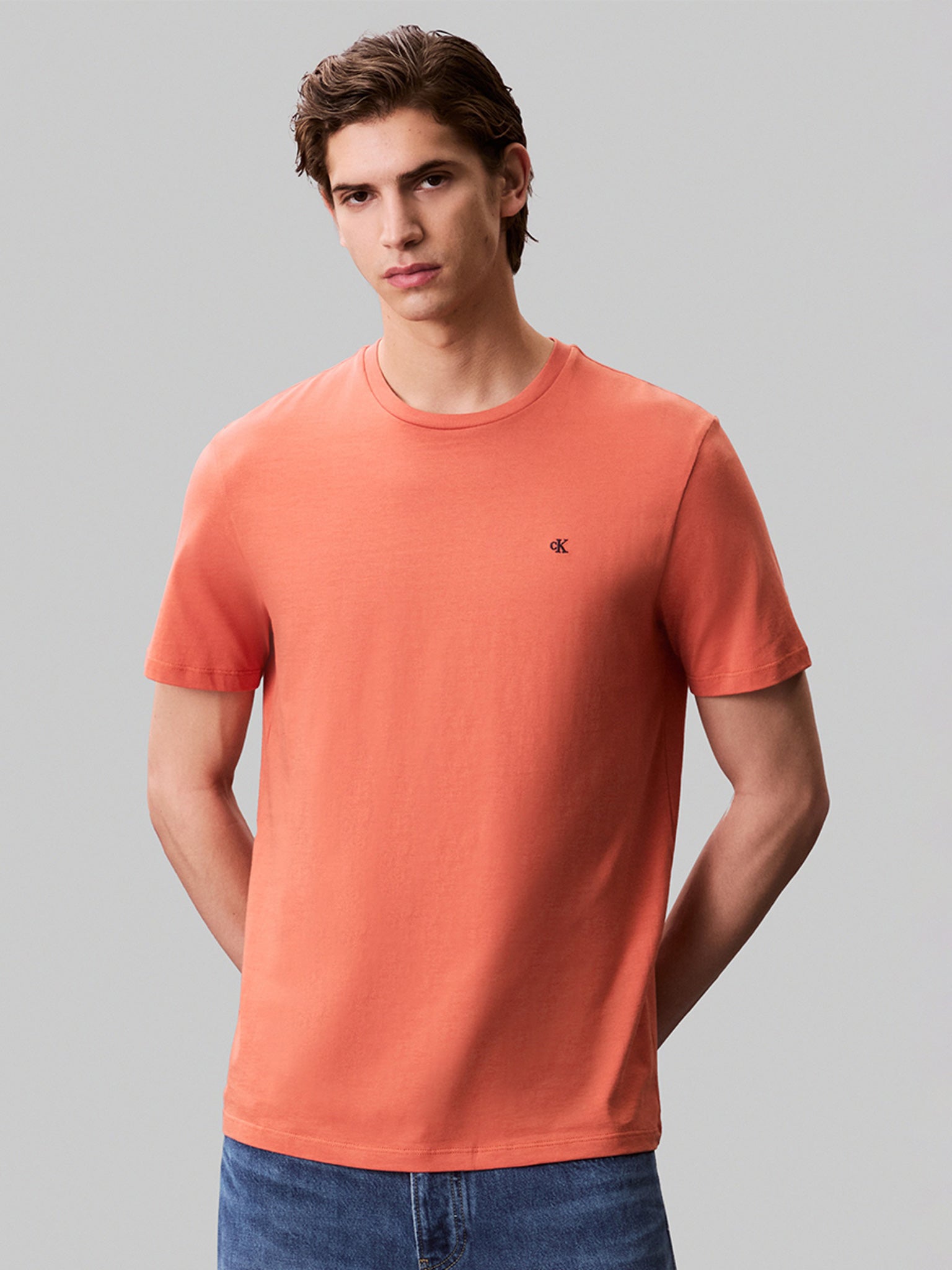 Ανδρικό t-shirt SS SMOOTH CTTN SOLID CREWNK TEE LV040HM265FDZ | LV040HM265FDZ