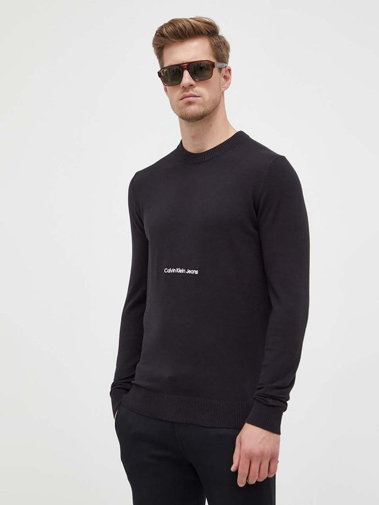 Ανδρική μπλούζα πλεκτή INSTITUTIONAL ESSENTIAL SWEATER J30J324328BEH | J30J324328BEH