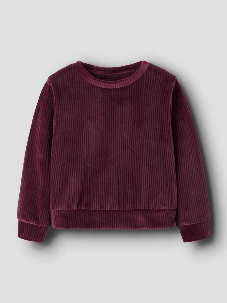 Παιδική μπλούζα βελούδο NMFVELOA LS VELVET SHORT TOP 13235117 | 13235117