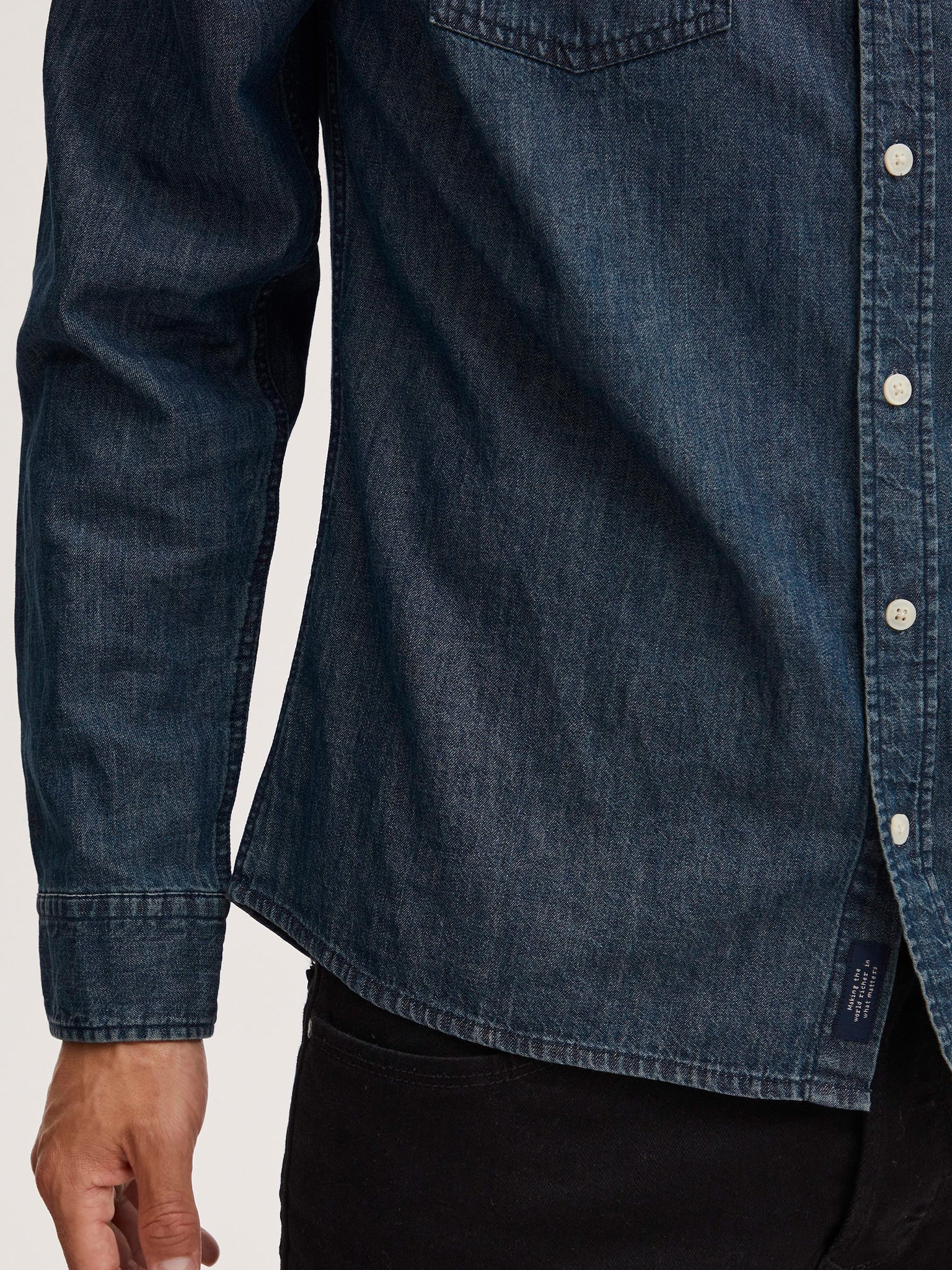 Ανδρικό πουκάμισο τζιν 20715006 | 20715006