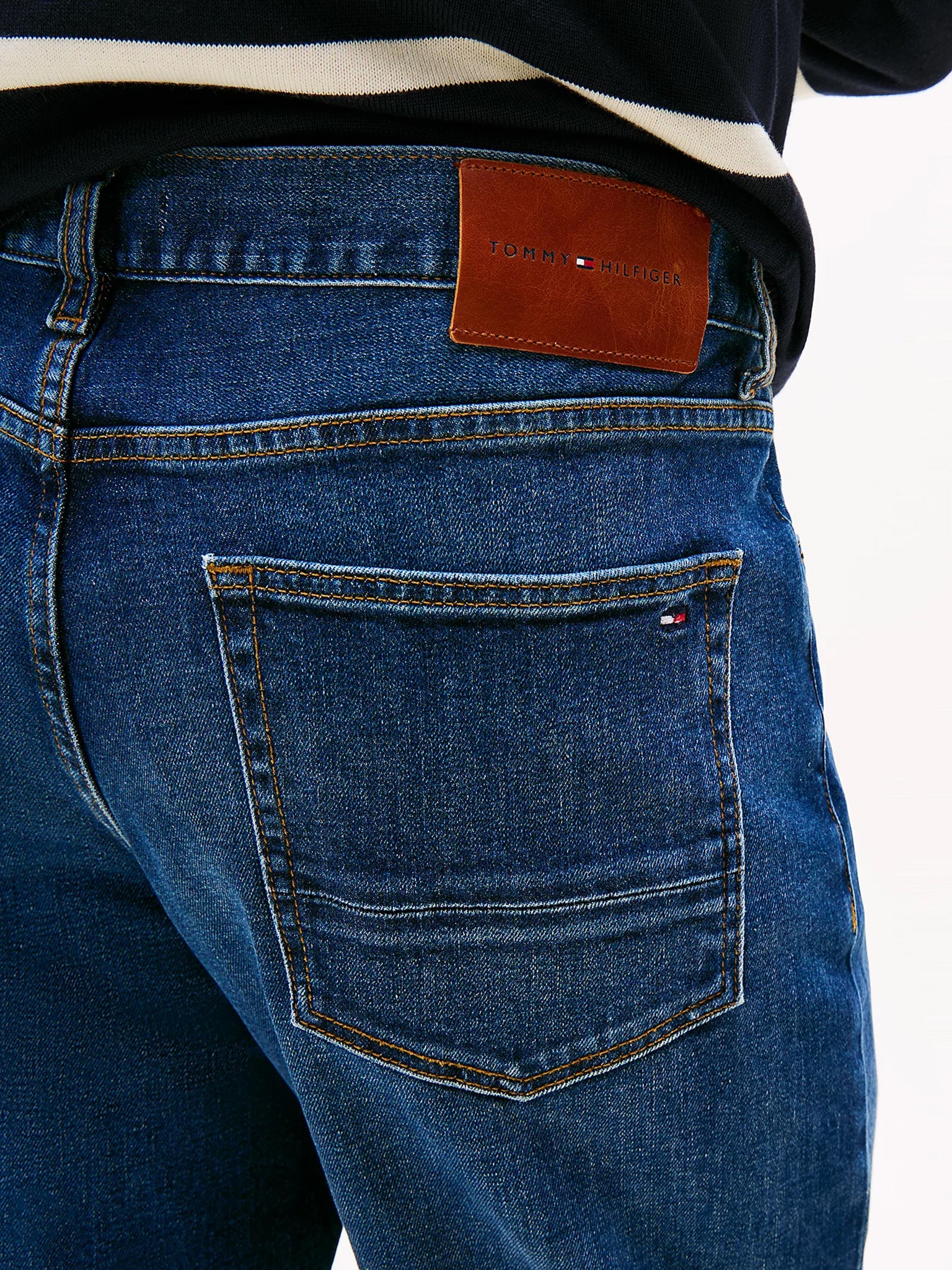 Ανδρικό παντελόνι τζιν CORE HARLEM ROYAL BLUE MW0MW390381BV | MW0MW390381BV