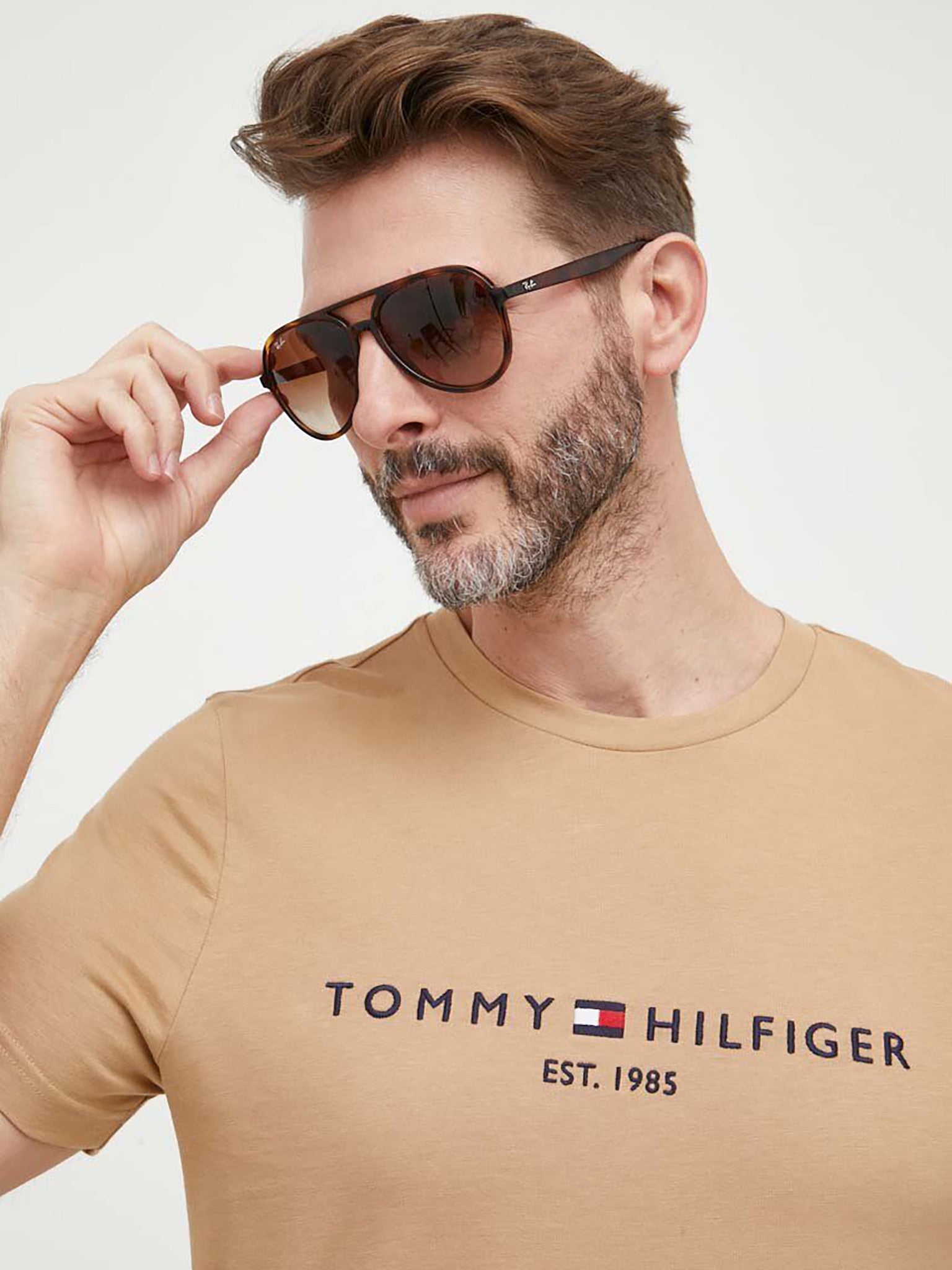 Ανδρικό t-shirt slim fit TOMMY LOGO TEE MW0MW11797RBL | MW0MW11797RBL