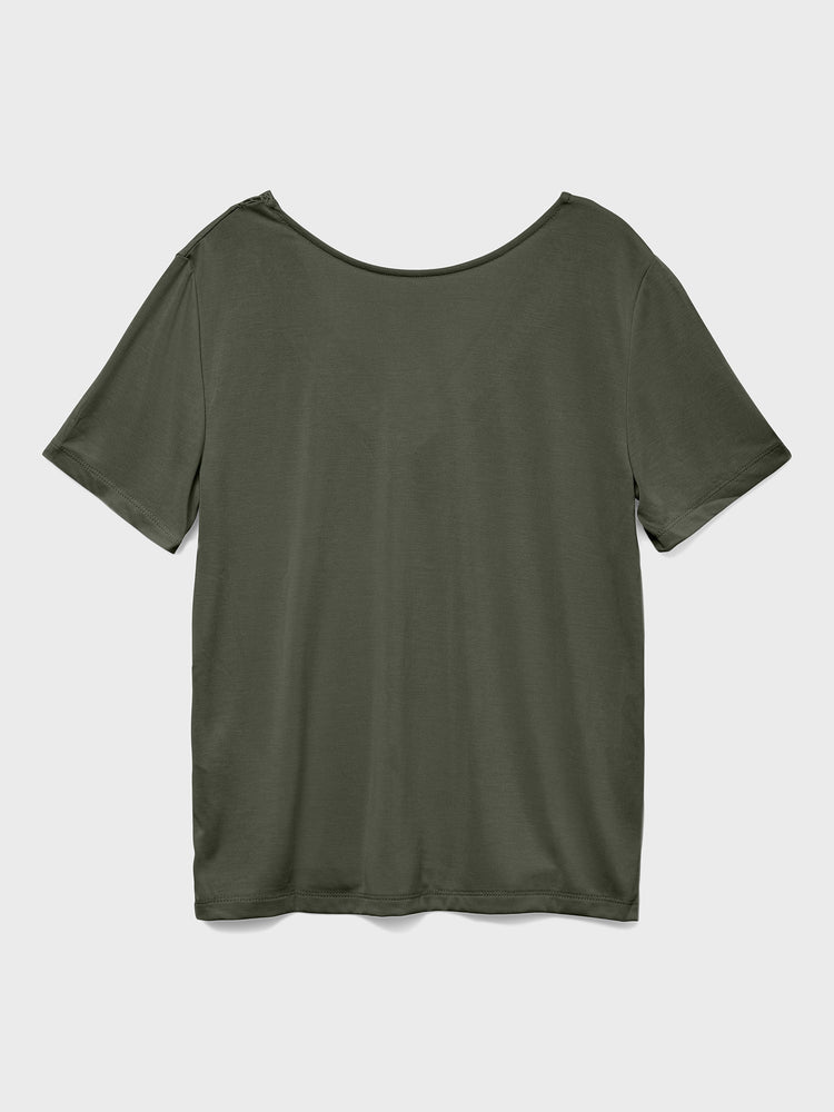 Γυναικεία μπλούζα VMSAVANNAH LACE 2-WAY SS TOP JRS 10329687 | 10329687