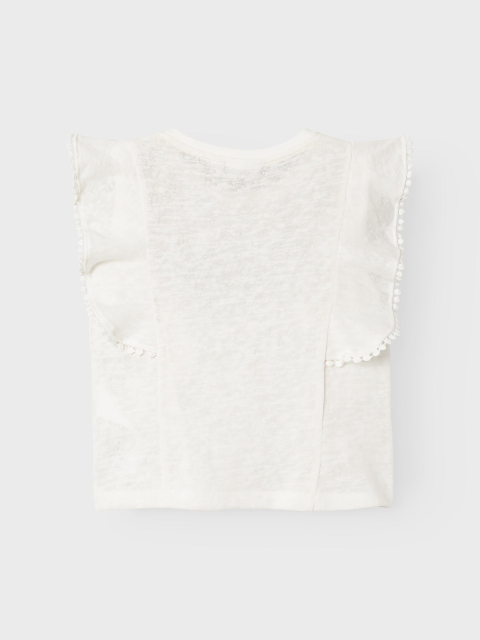 Εφηβική μπλούζα με κέντημα NKFHAFTIS CAPSLEEVE SHORT TOP 13229943 | 13229943