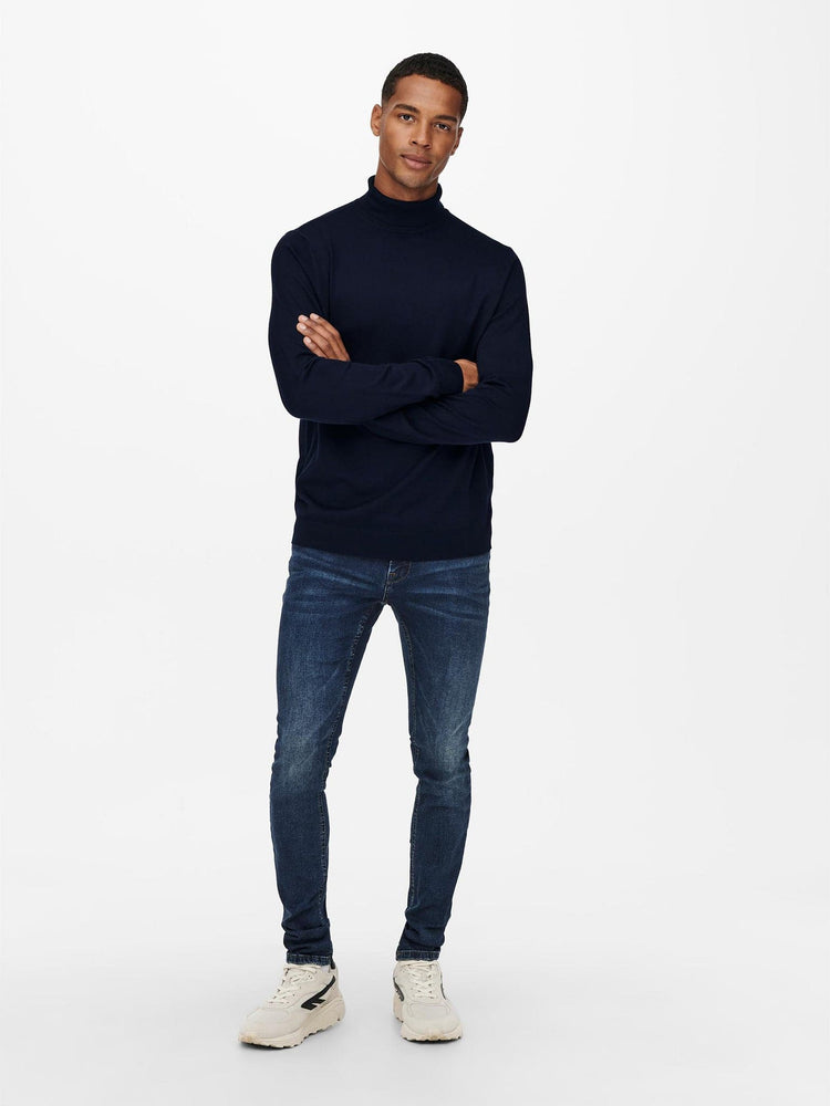 Ανδρική μπλούζα πλεκτή ONSWYLER LIFE REG 14 ROLL KNIT NOOS 22020879 | 22020879