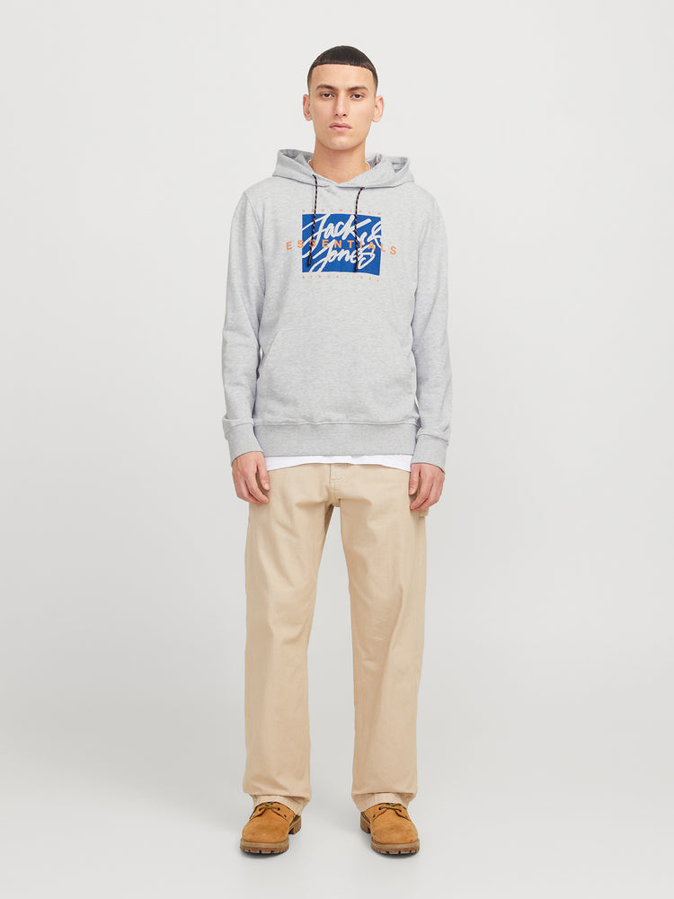 Ανδρική μπλούζα φούτερ μελανζέ JJCOLTON SWEAT HOOD 12268440 | 12268440