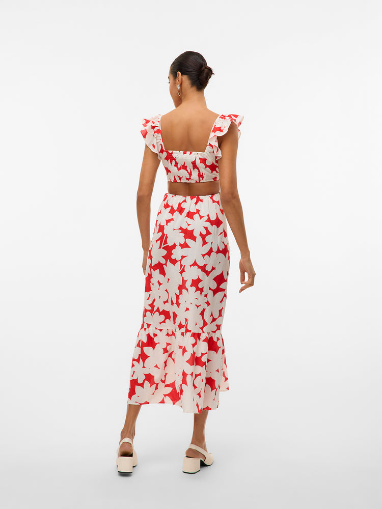 Γυναικείο φόρεμα δίχρωμο VMDICTHE S/L ANKLE DETAIL DRESS WVN 10323628 | 10323628