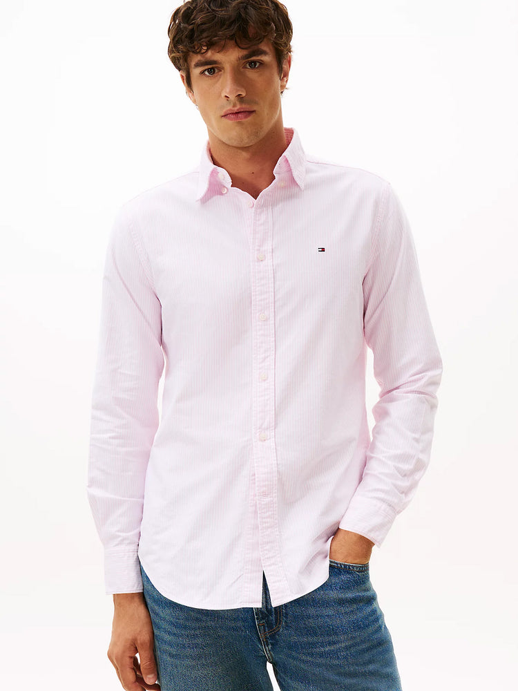 Ανδρικό πουκάμισο ριγέ HERITAGE OXFORD STRIPE RF SHIRT MW0MW362380D2 | MW0MW362380D2