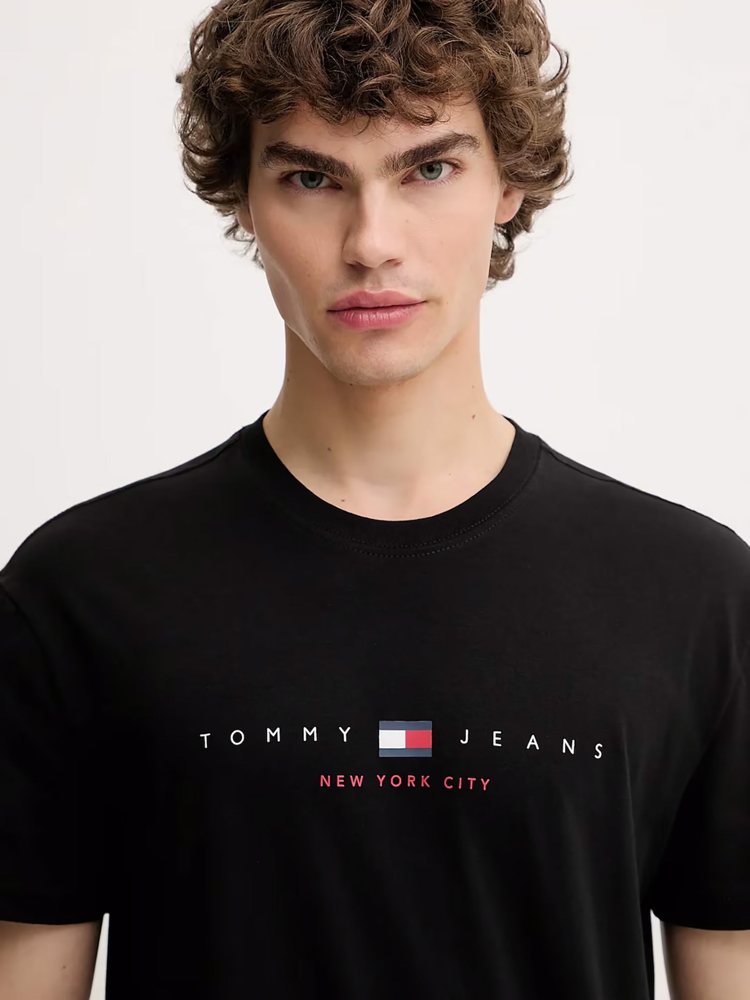 Ανδρικό t-shirt TJM REG FLAG LINEAR SS TEE EXT DM0DM21911BDS | DM0DM21911BDS