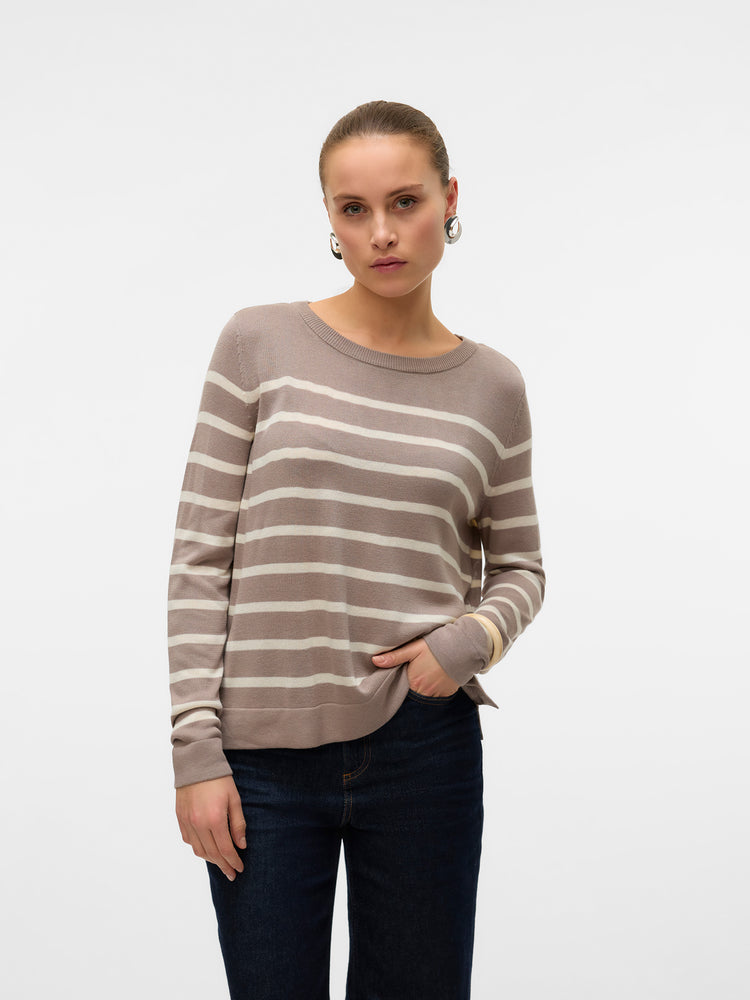 Γυναικεία μπλούζα πλεκτή VMNOVA LS O-NECK PULLOVER GA NOOS 10282354 | 10282354