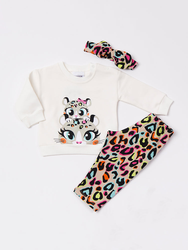 Βρεφικό σετ με κορδέλα 48504 | 48504