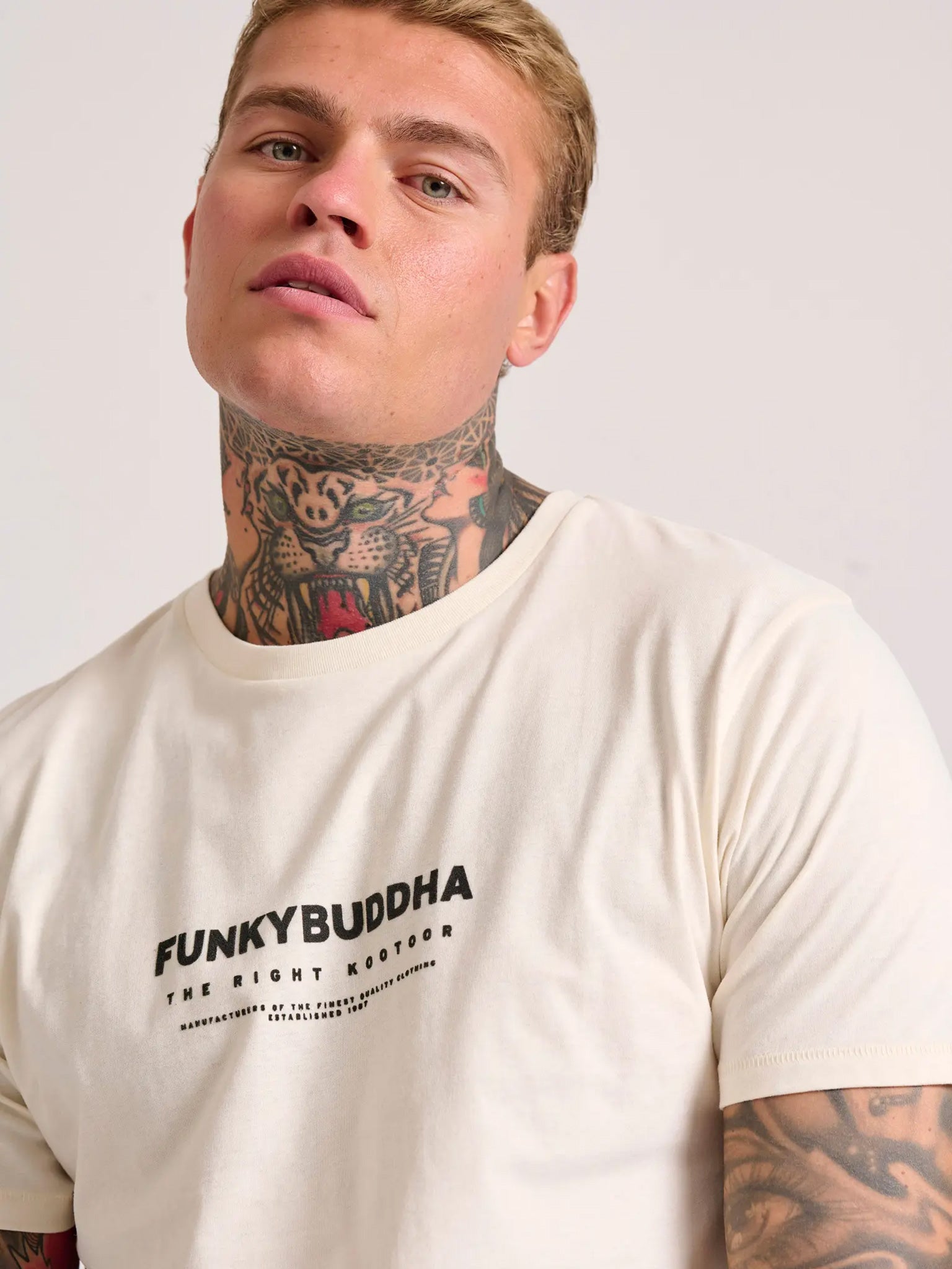 Ανδρικό t-shirt FBM010-005-04 CHALK | FBM010-005-04