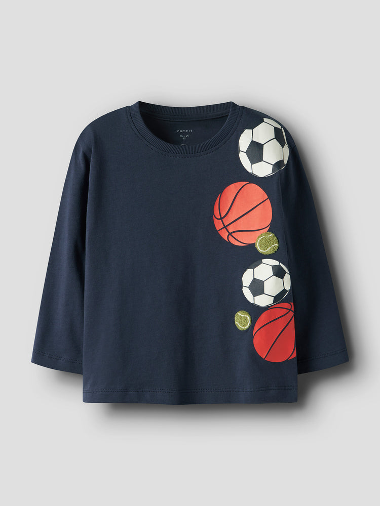 Παιδική μπλούζα μακό NMMKINGSTON LS NREG TOP PB 13244918 | 13244918