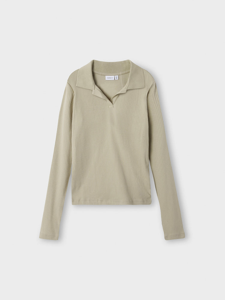 Εφηβική μπλούζα polo NKFDUSA LS SLIM POLO 13248637 | 13248637