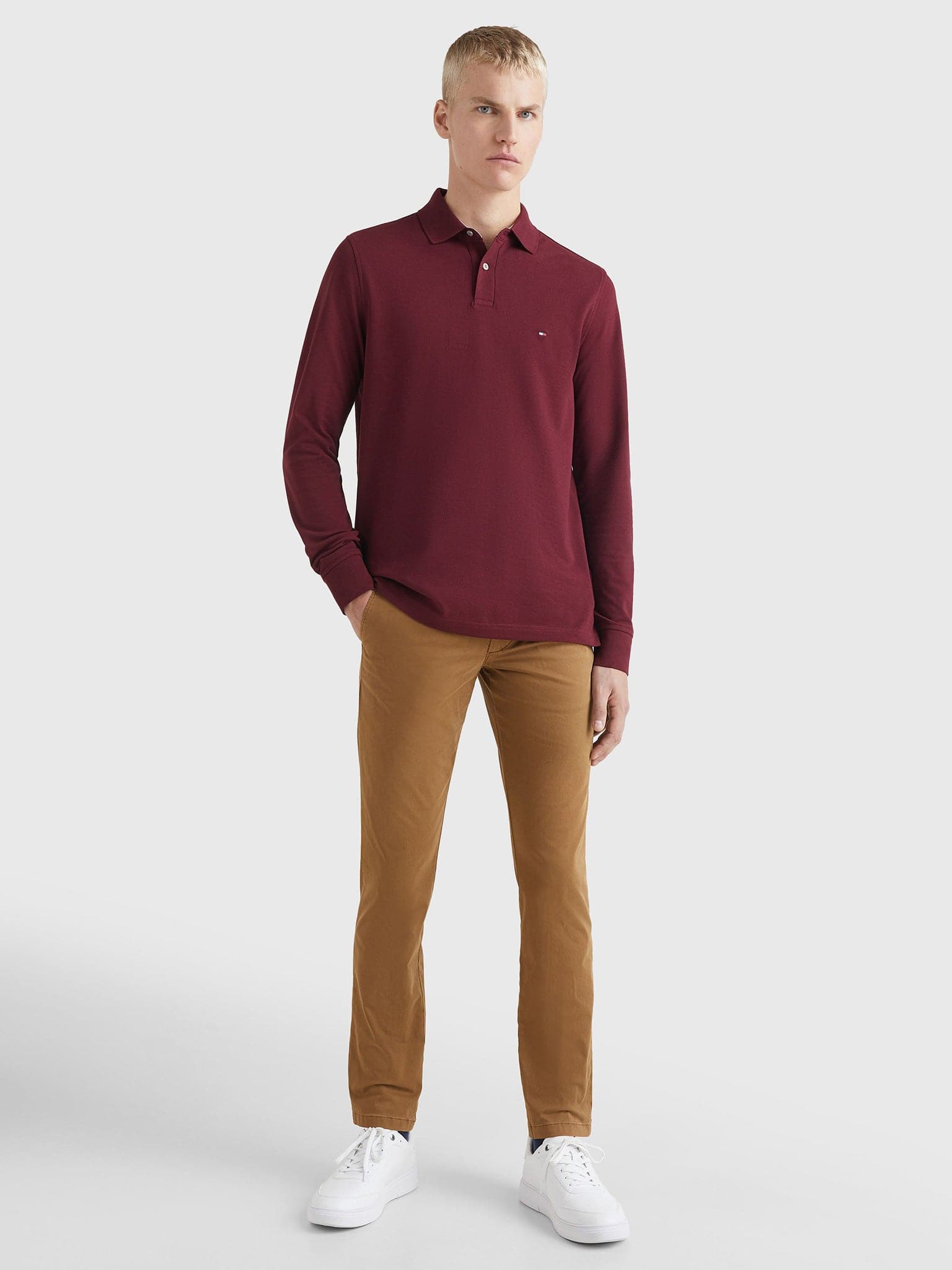 Ανδρικό polo 1985 COLLECTION LONG SLEEVE POLO MW0MW20183XJS | MW0MW20183XJS