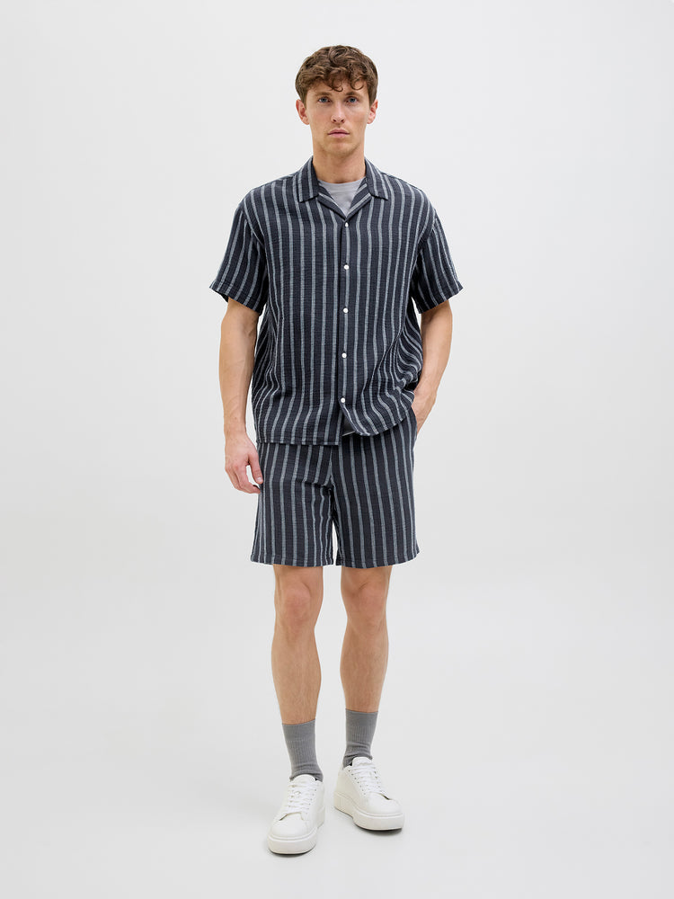 Ανδρική βερμούδα ριγέ JPSTJAIDEN PATRAS JOGGER SHORT 12274758 | 12274758