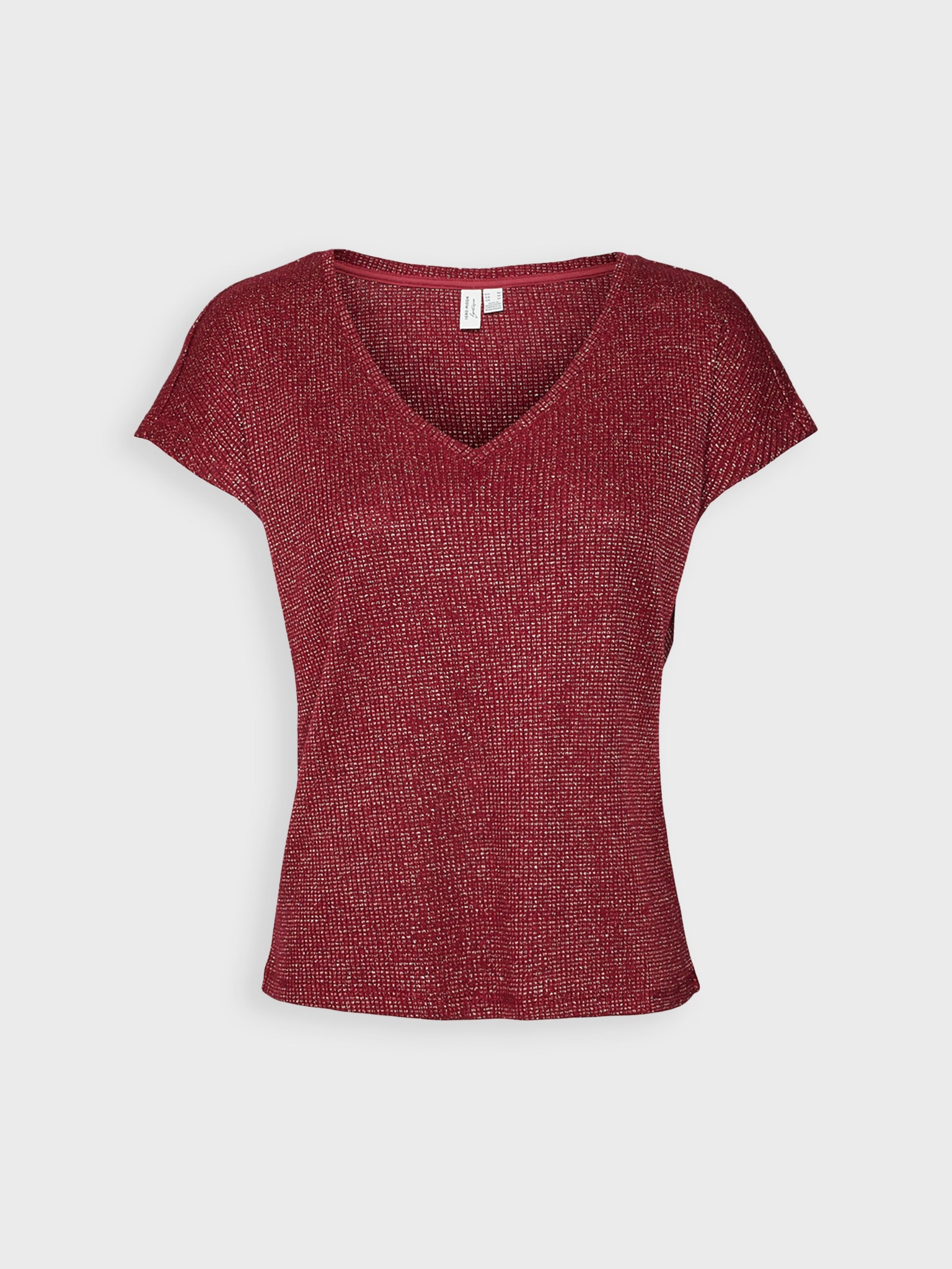 Γυναικεία μπλούζα VMONAJA S/S V-NECK TOP JRS BTQ 10315090 | 10315090