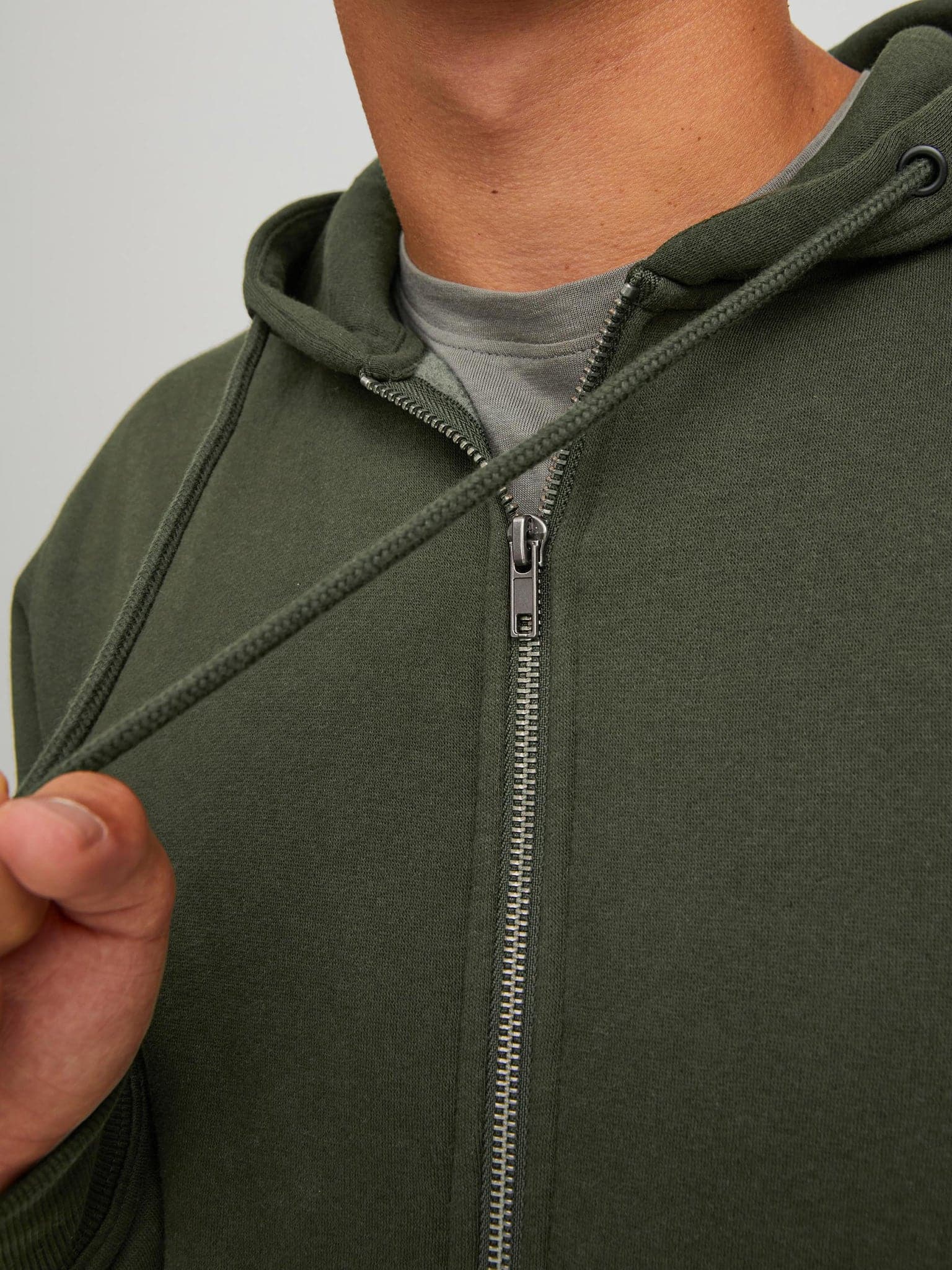 Ανδρική ζακέτα φούτερ JJESTAR BASIC SWEAT ZIP HOOD NOOS 12210830 | 12210830