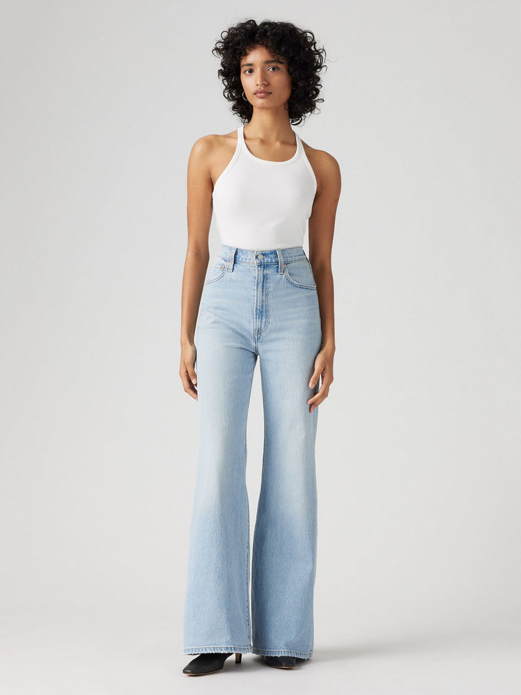 Γυναικείο παντελόνι τζιν Ribcage Bell Jeans - Blue Levi's® GR A75030021 | A75030021