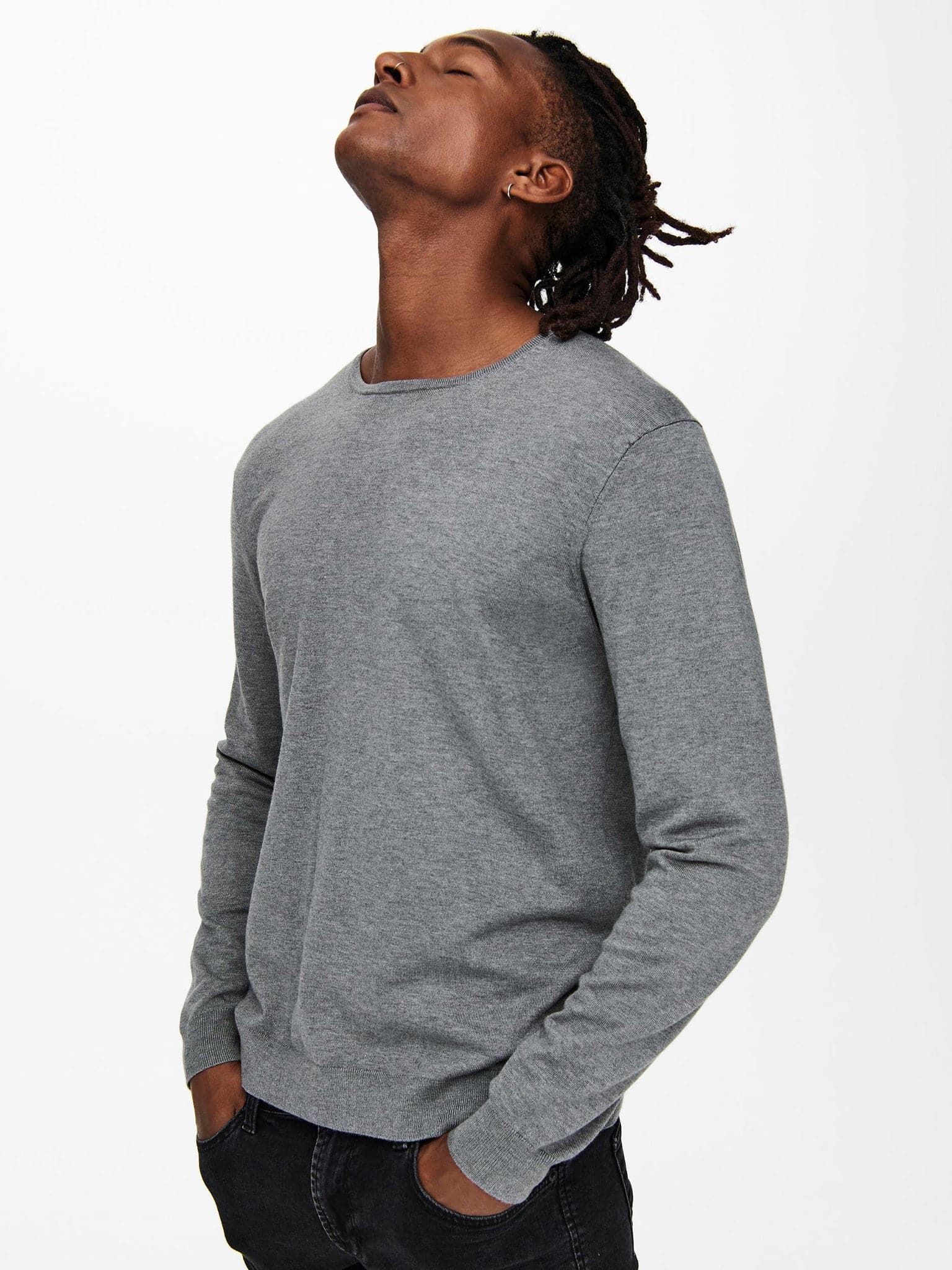 Ανδρική μπλούζα ψιλή πλέξη ONSWYLER LIFE REG 14 LS CREW KNIT NOOS 22020088 | 22020088