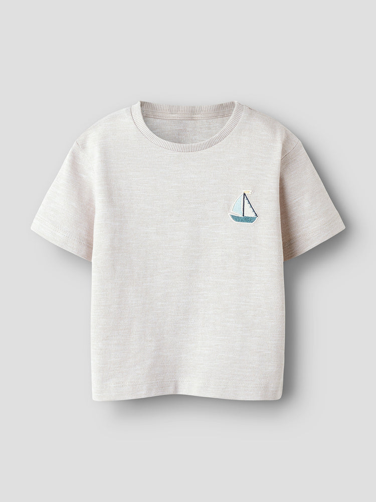 Παιδική μπλούζα μελανζέ NMMFREDERY SS NREG TOP 13238143 | 13238143