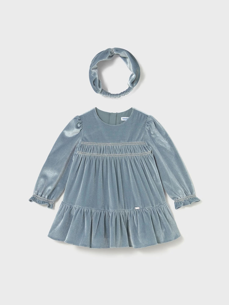 Βρεφικό φόρεμα βελούδο 15-02904-072 | 15-02904-072
