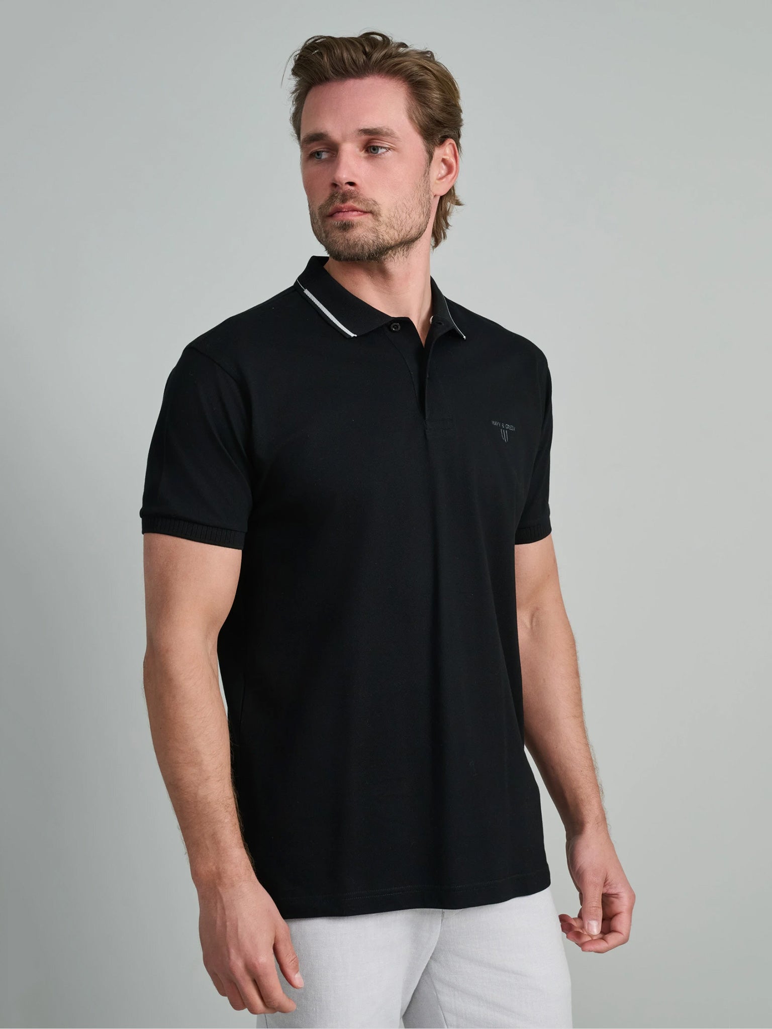 Ανδρικό polo black 24EY.027/PL | 24EY.027/PL