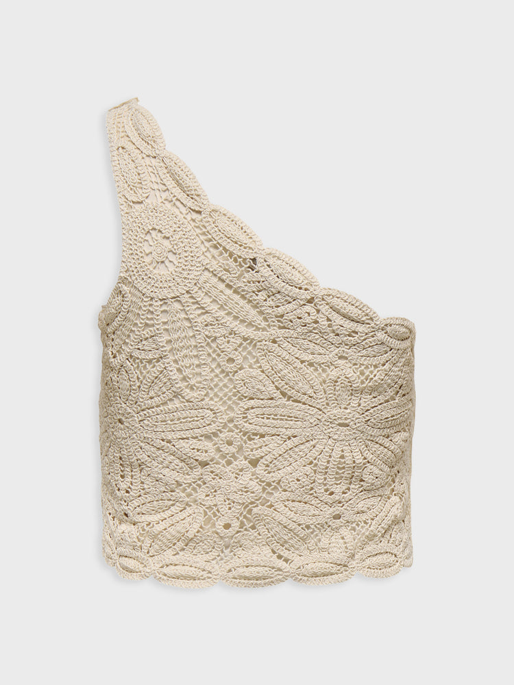 Γυναικείο top πλεκτό ONLALBERTE ONE SHOULDER SHORT TOP 15344886 | 15344886