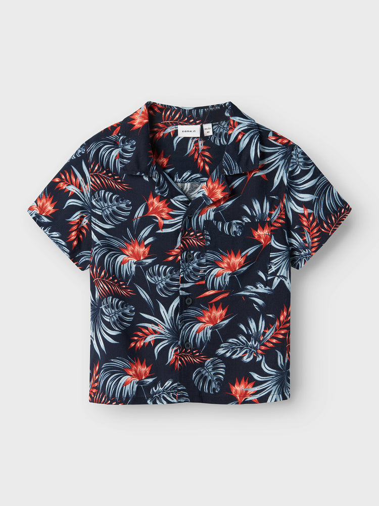 Παιδικό πουκάμισο NMMFERANE SS SHIRT BOX 13214167 | 13214167