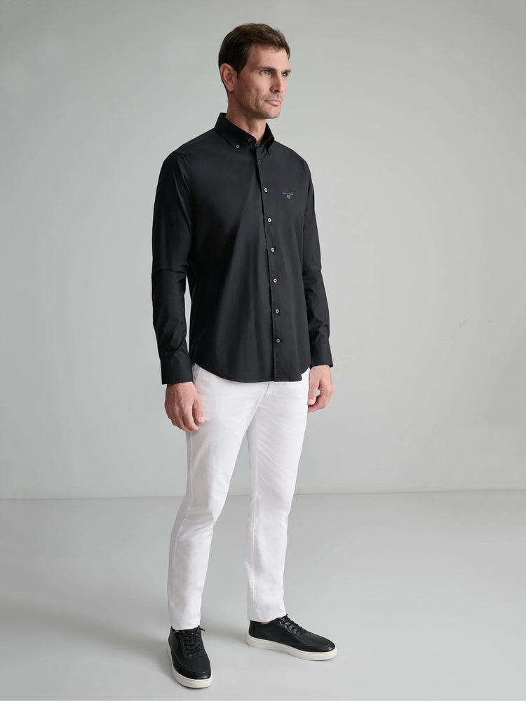 Ανδρικό πουκάμισο black 24NG.SD61/1B.6 | 24NG.SD61/1B.6
