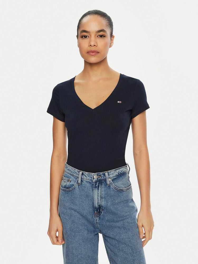 Γυναικείο t-shirt TJW V-NECK TEE DW0DW20458C1G | DW0DW20458C1G