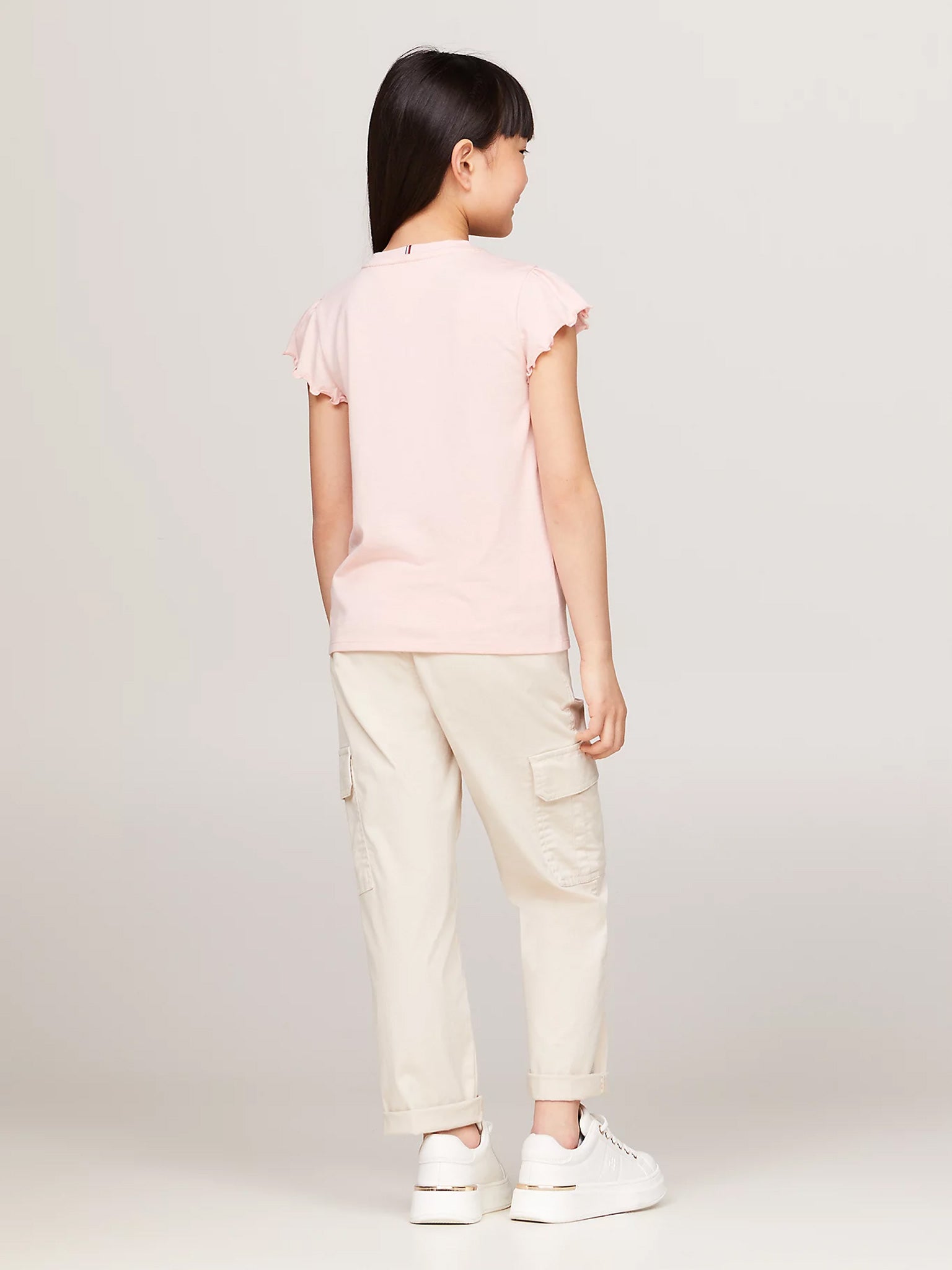 Παιδική μπλούζα ESSENTIAL RUFFLE SLEEVE TOP S/S KG0KG07052TJX | KG0KG07052TJX