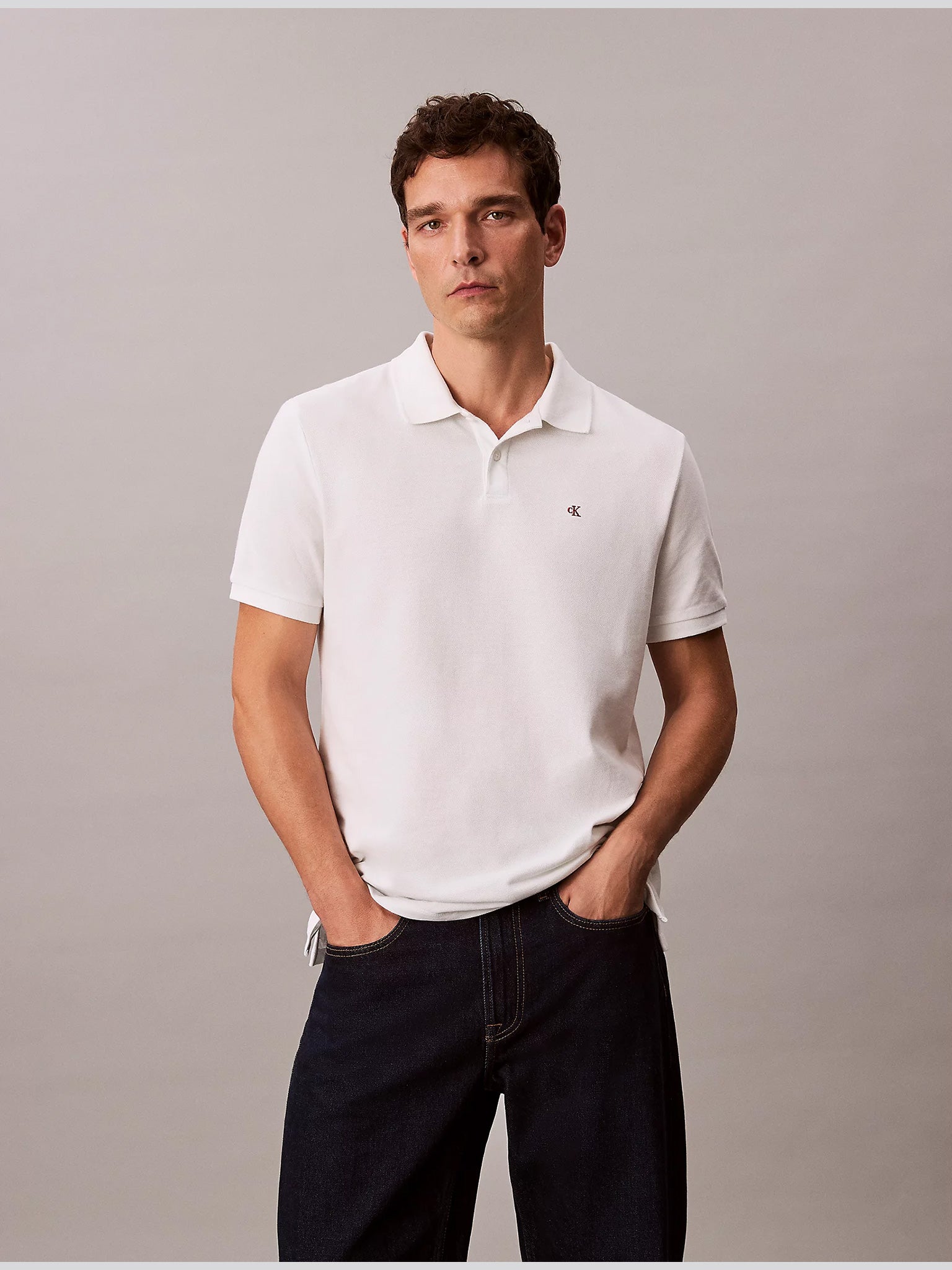 Ανδρικό polo SS CASUAL PIQUE CLASSIC POLO LV040EM269YAD | LV040EM269YAD